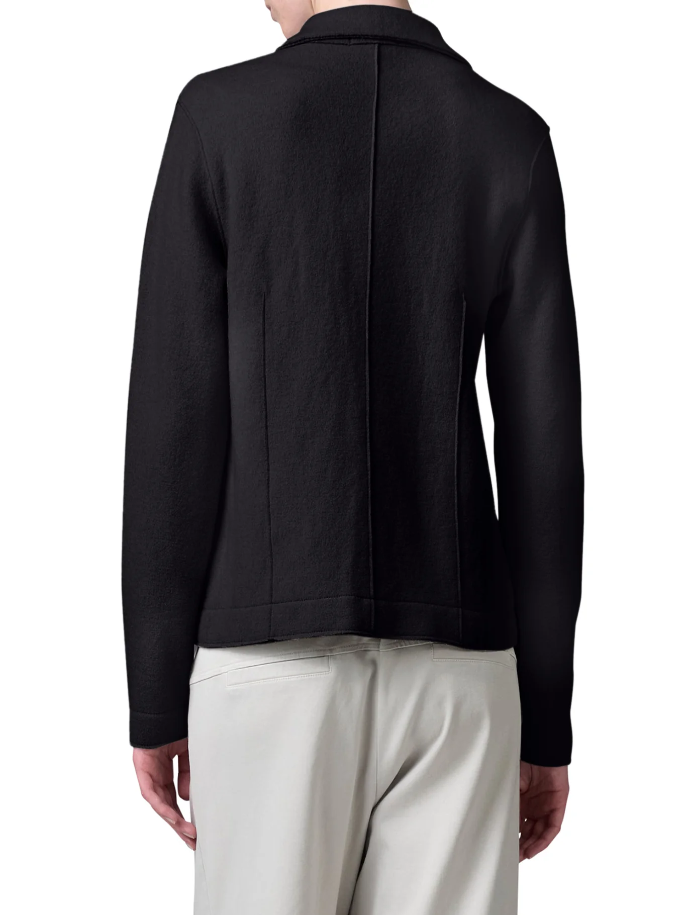 SHAPED WOOL JACKET WITH HERRINGBONE PATTERN INSIDE - Image 4