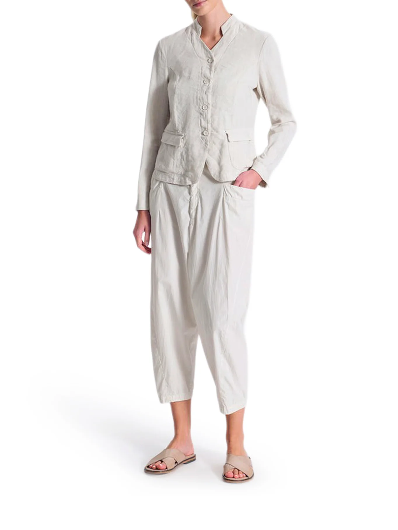 STRETCH LINEN BLEND JACKET - Image 2