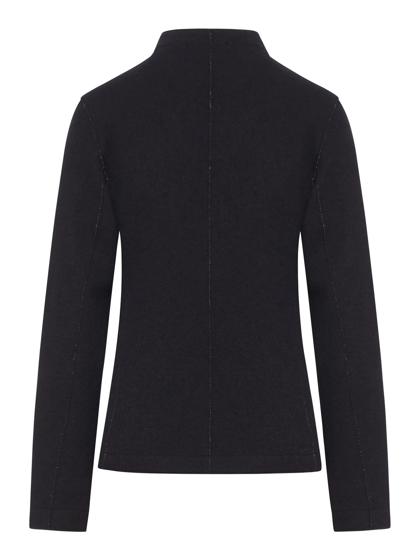 WOOL KNIT JACKET WITH A NECKLINE - Image 2