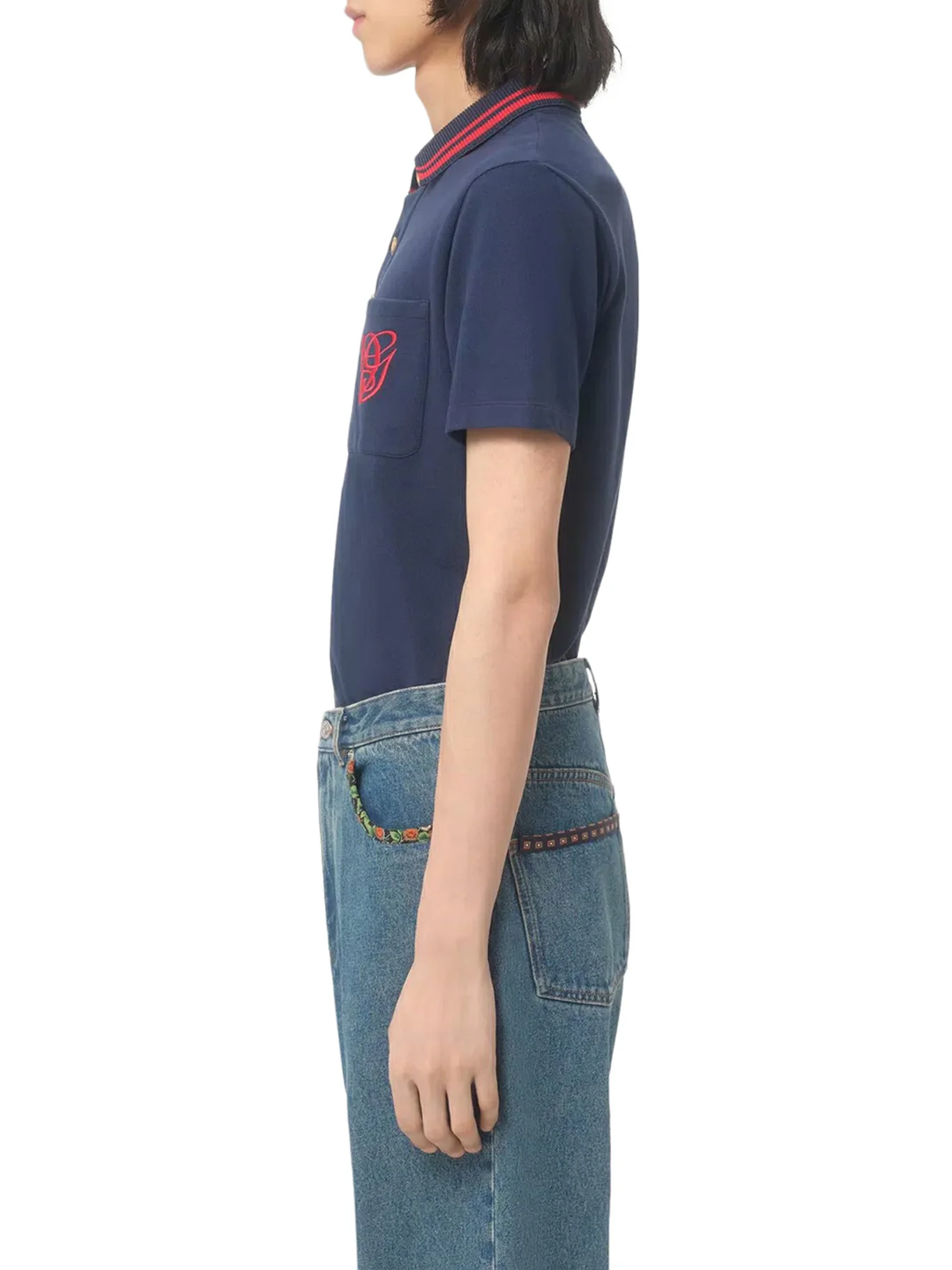 COTTON PIQUET POLO WITH VG EMBROIDERY - Image 5