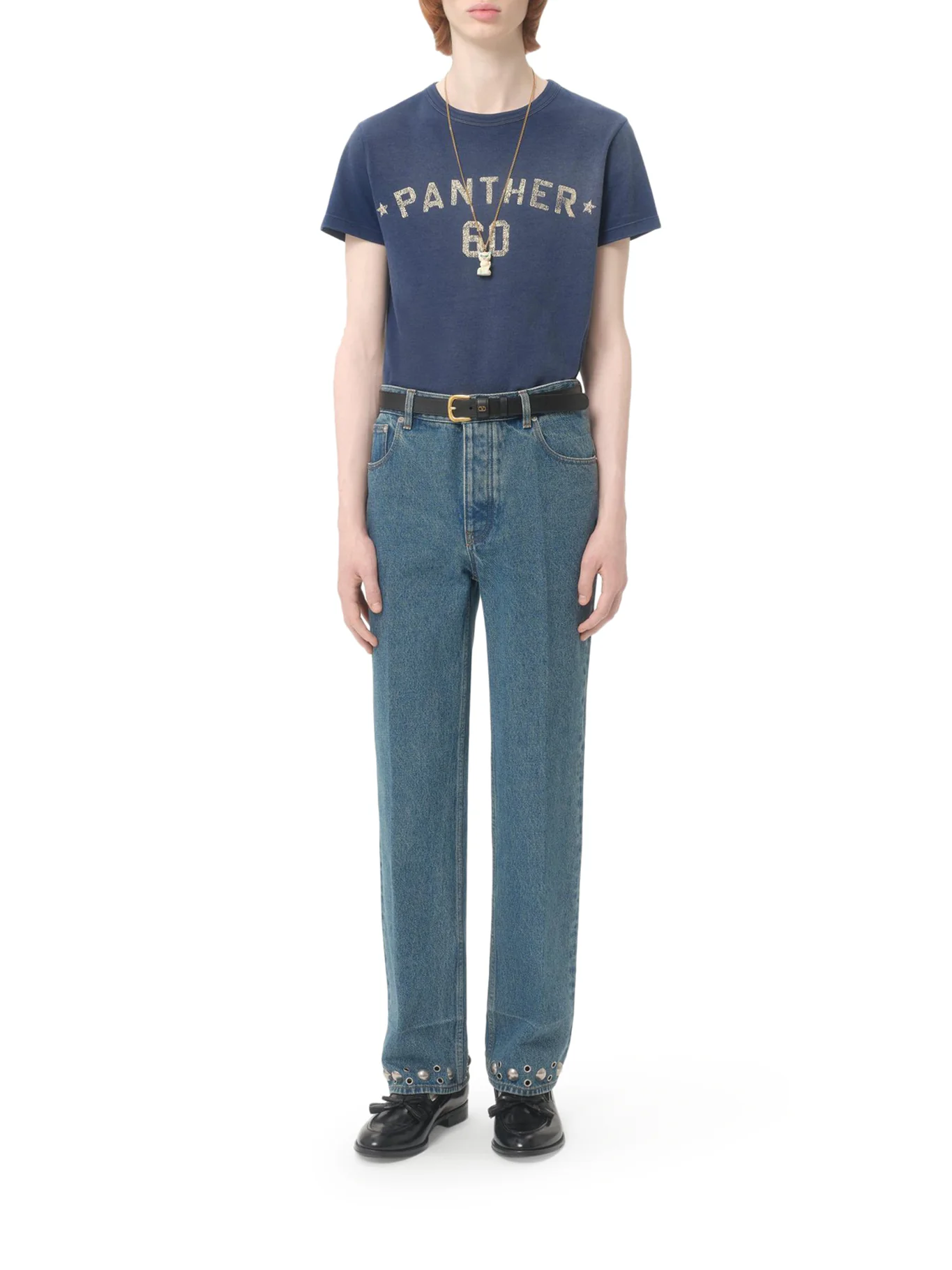DENIM PANTS WITH CABOCHONS - Image 2