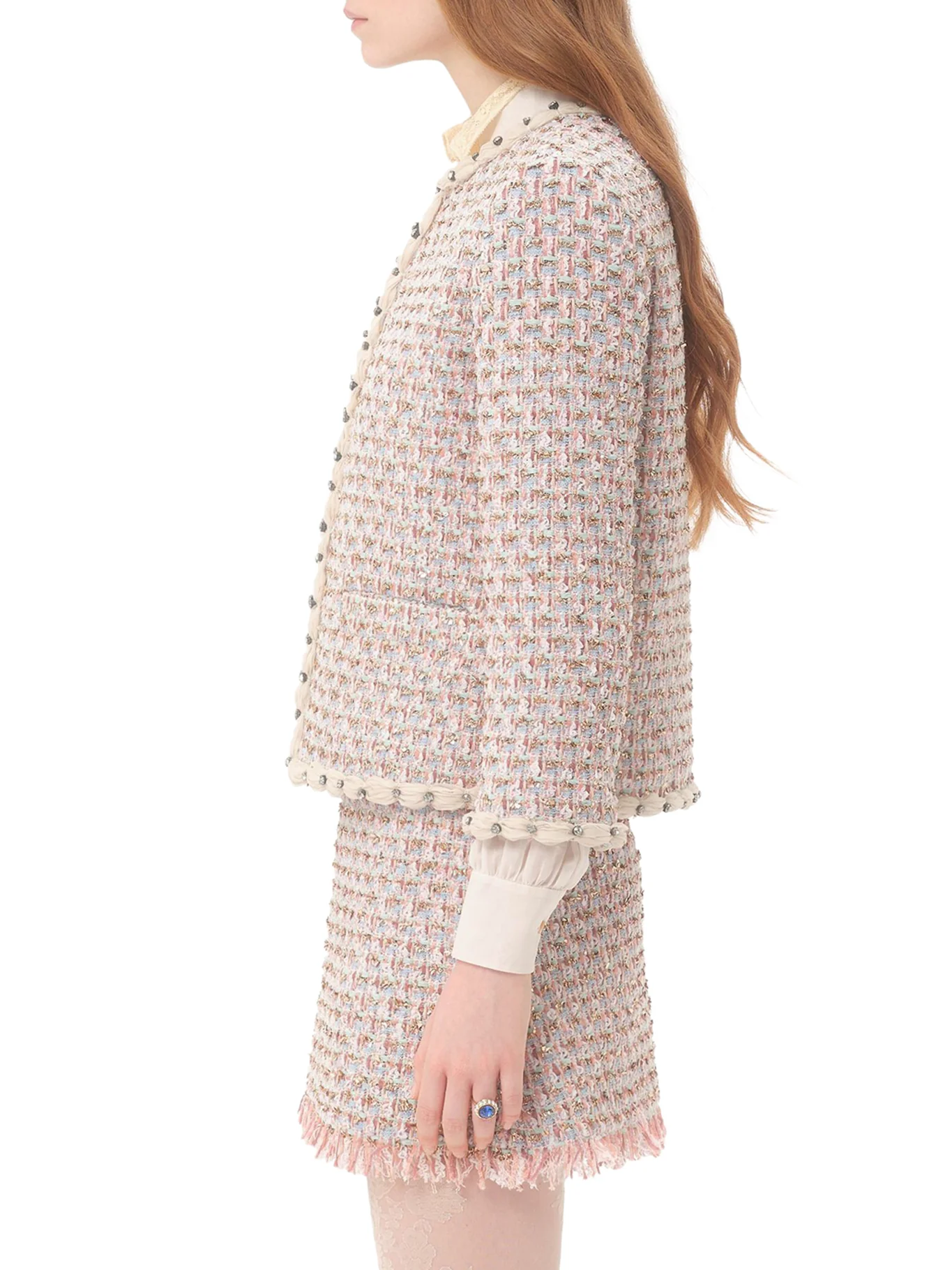 EMBROIDERED RIBBON TWEED JACKET - Image 5