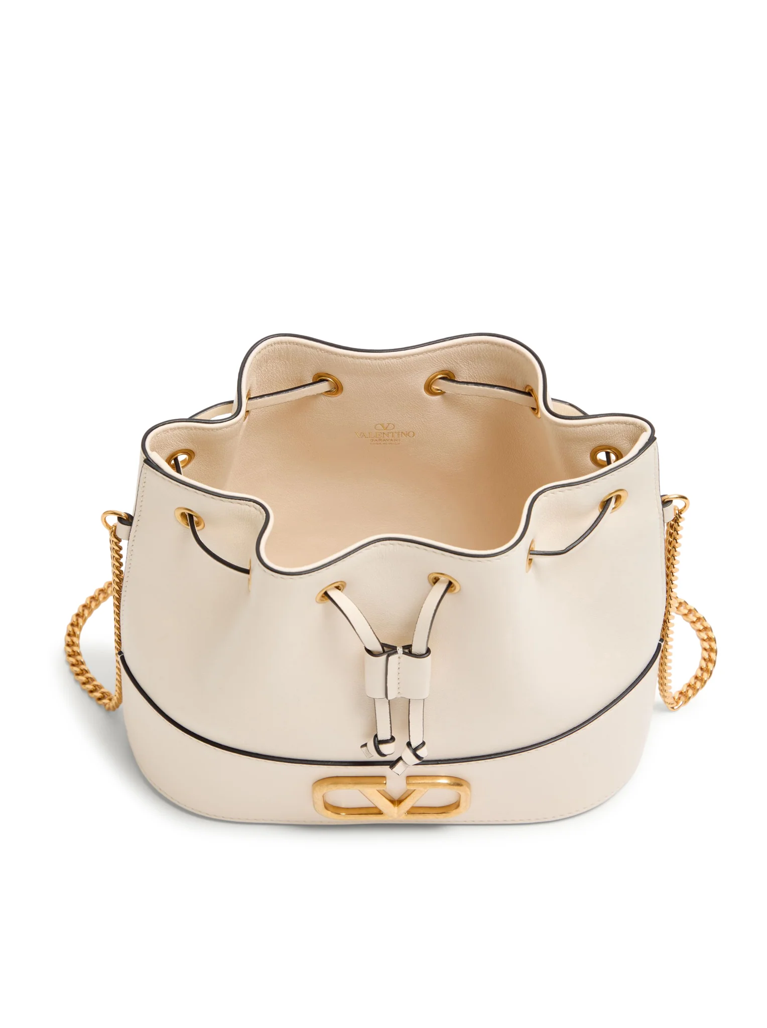 MINI BUCKET BAG WITH VLOGO SIGNATURE CHAIN IN NAPPA - Image 6