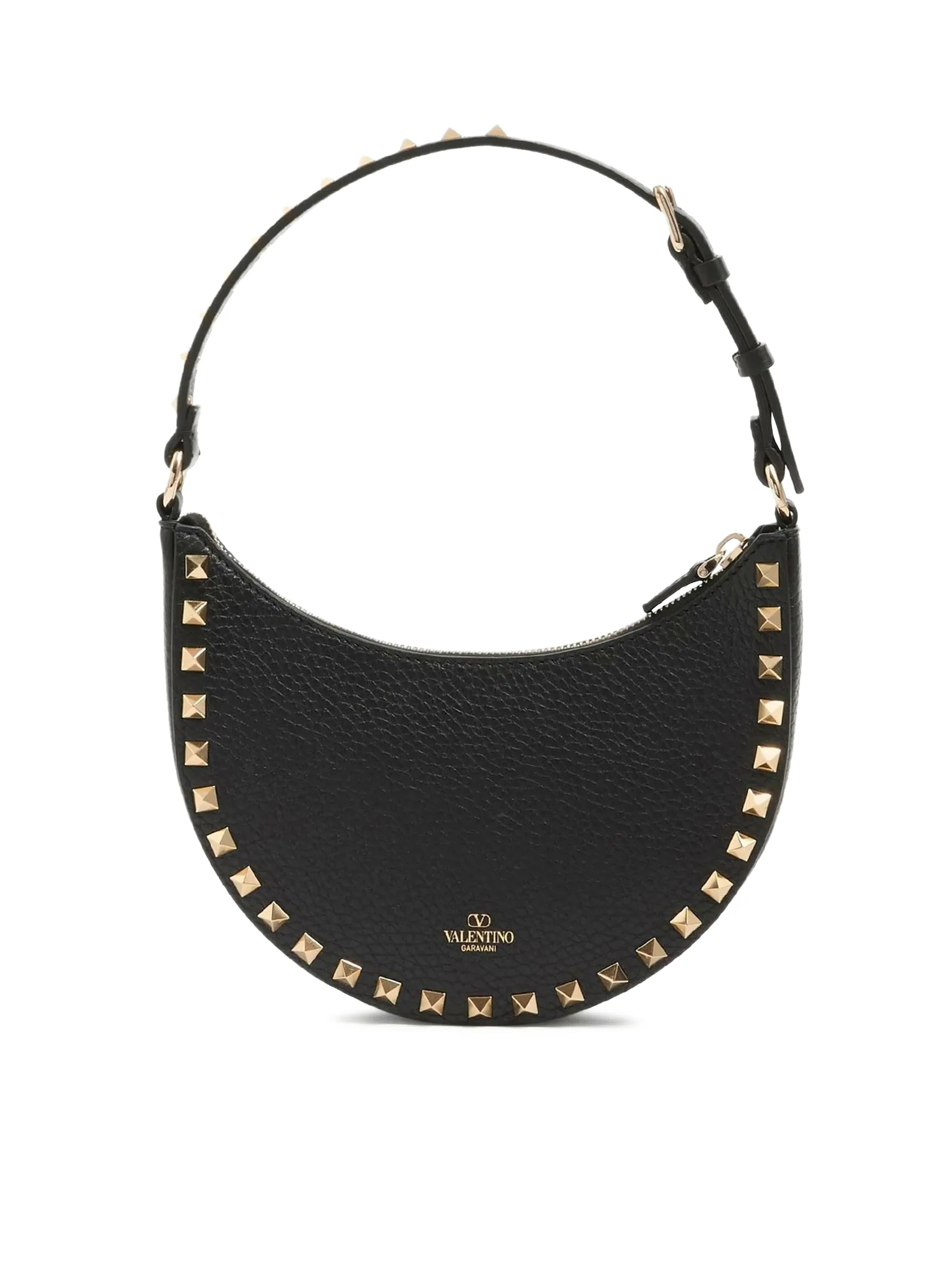 MINI HOBO BAG ROCKSTUD IN GARNET CALFSKIN - Image 4