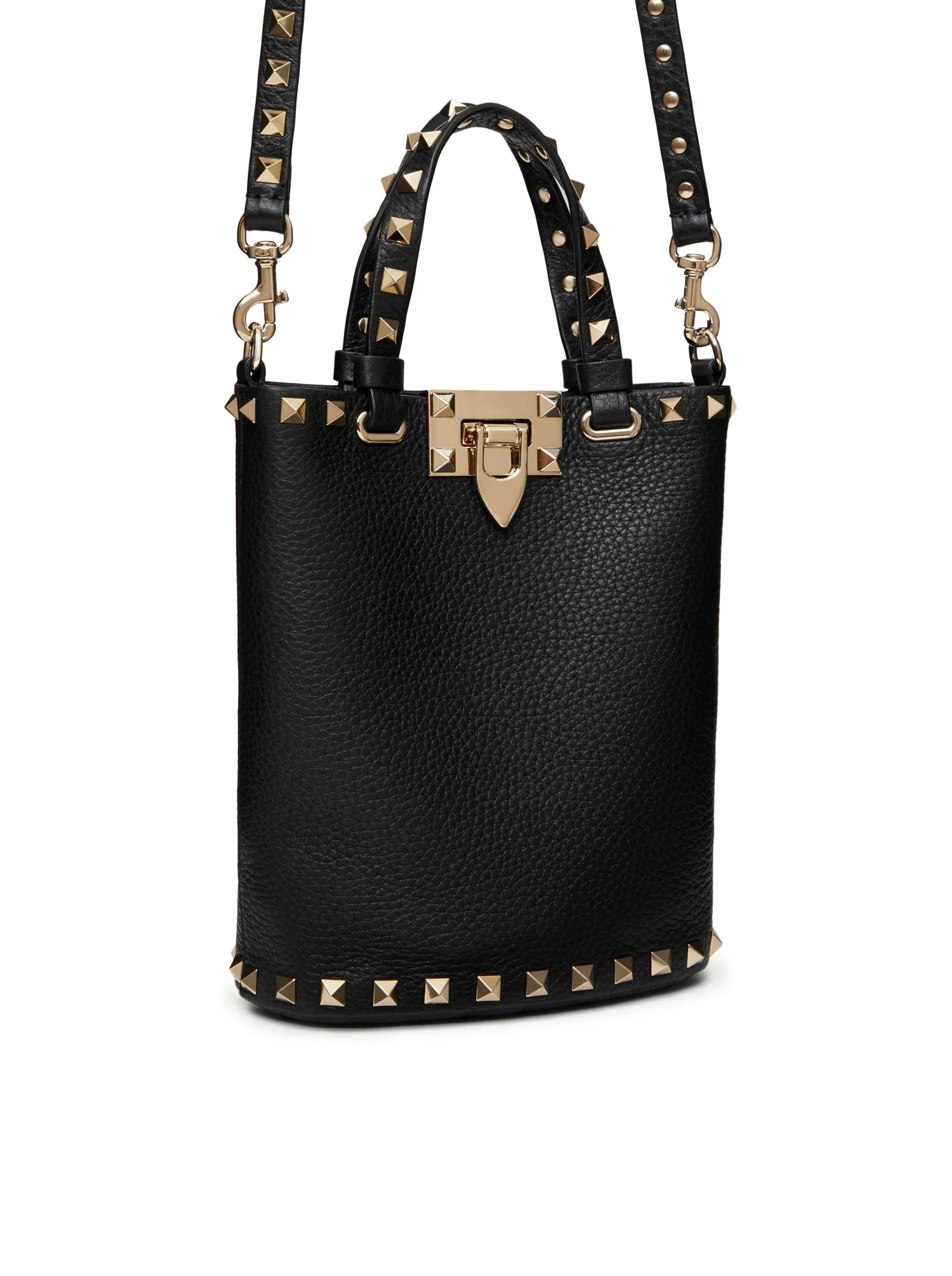 POUCH WITH ROCKSTUD SHOULDER STRAP IN GRAINED CALFSKIN - Image 7