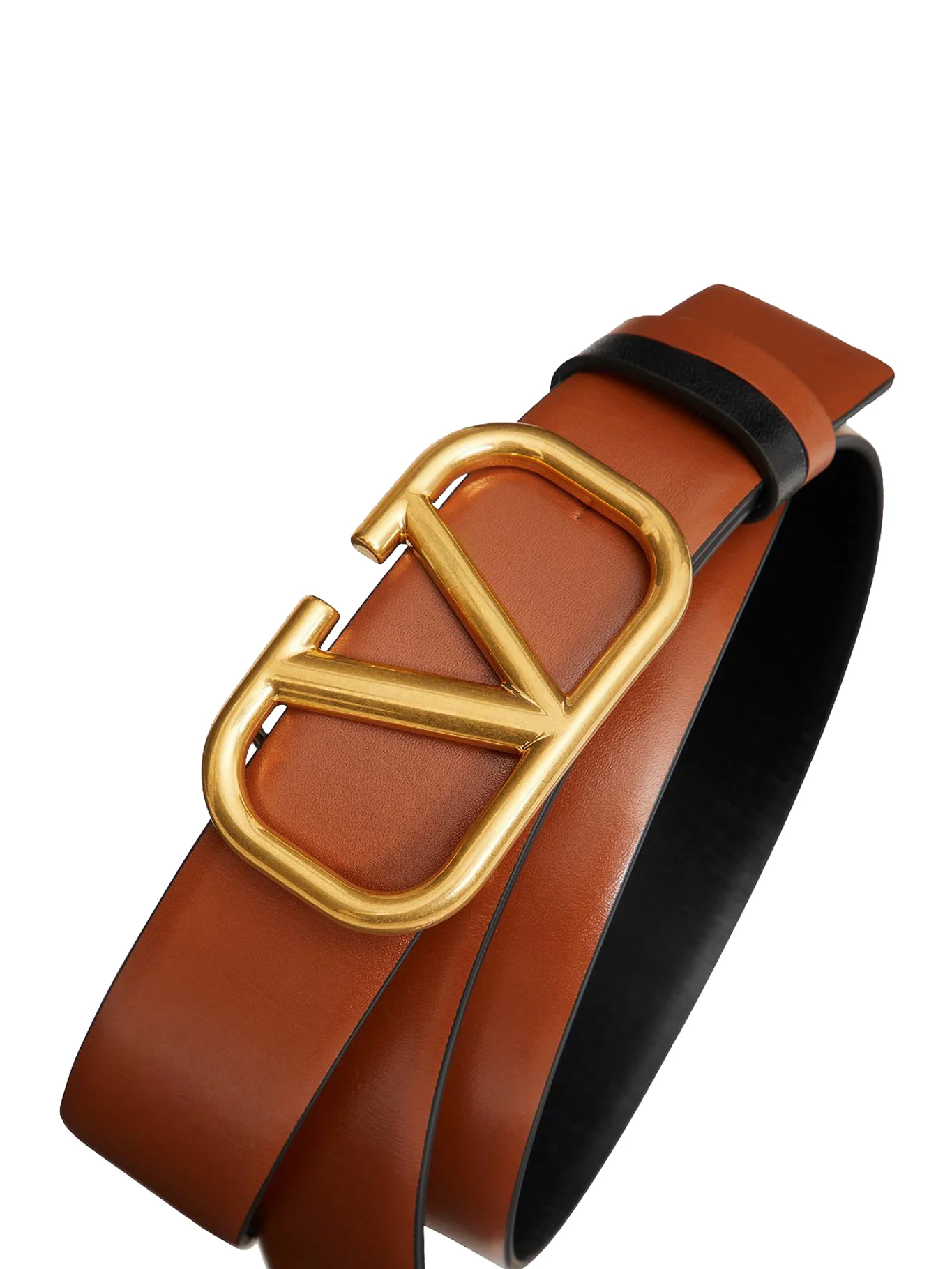 REVERSIBLE VLOGO SIGNATURE BELT IN POLISHED CALFSKIN 30 MM - Image 4