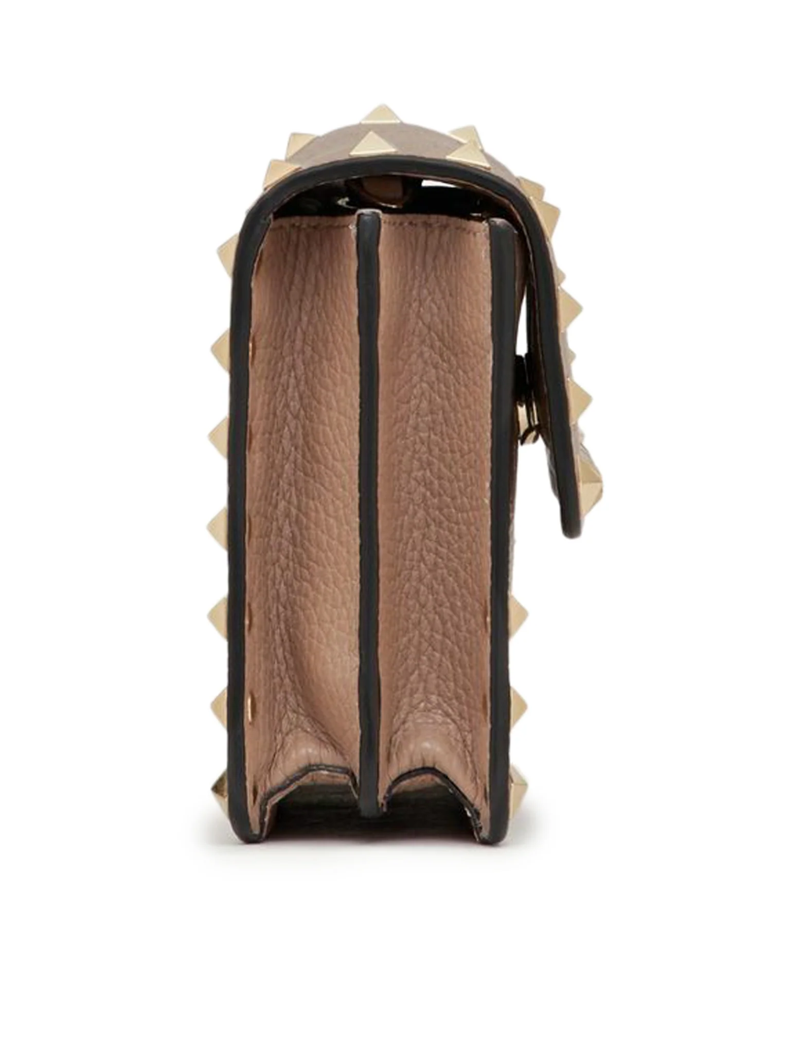 ROCKSTUD CHAIN POUCH IN GARNET CALFSKIN - Image 4