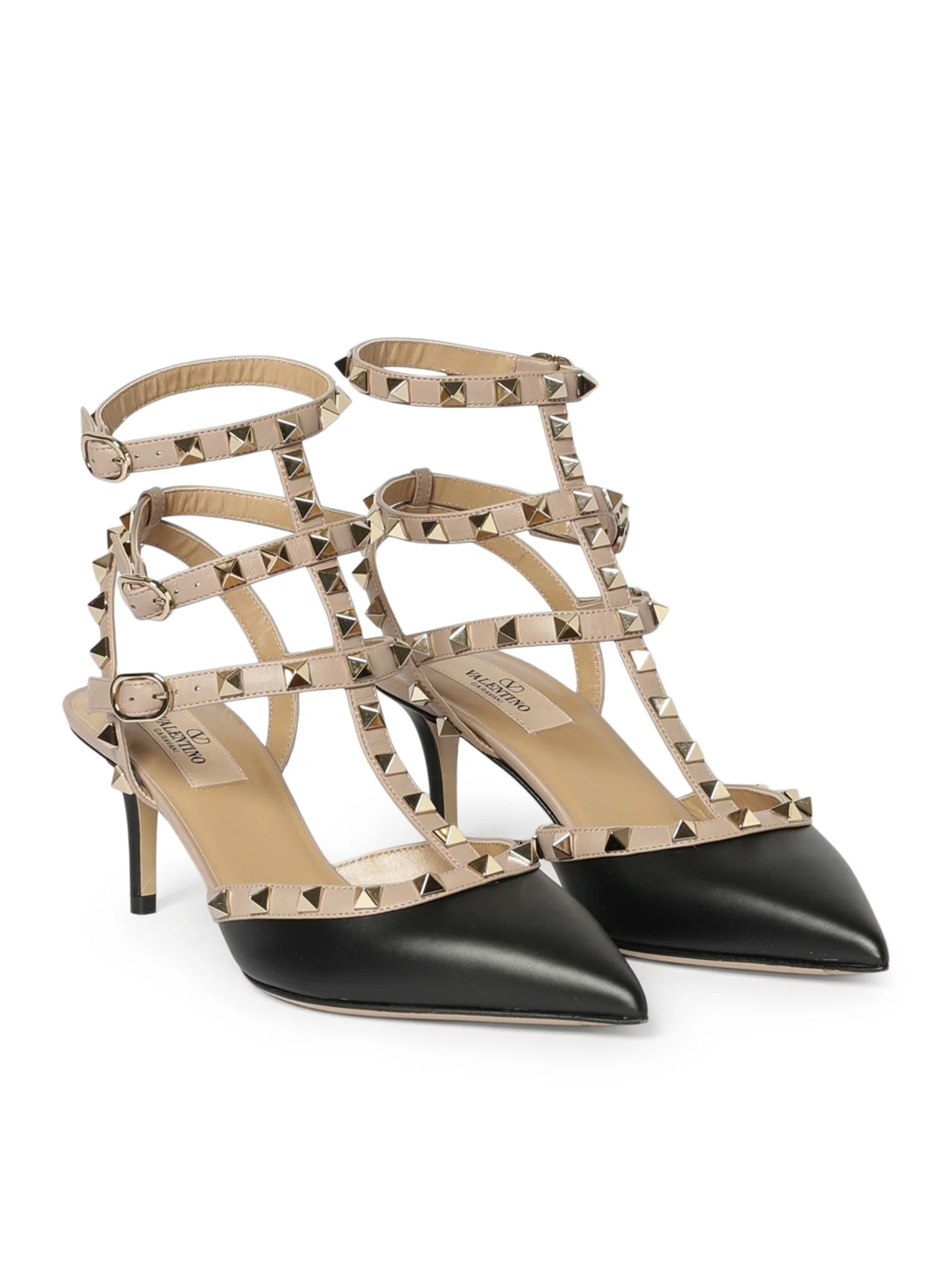 ROCKSTUD LEATHER PUMPS - Image 2