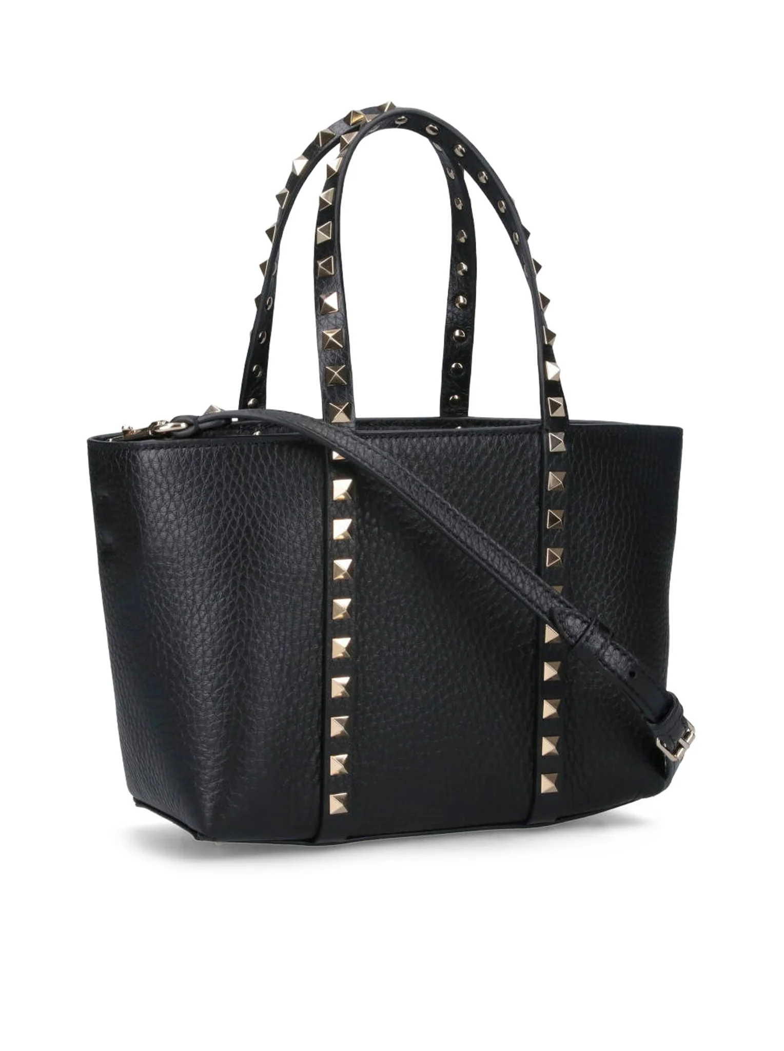 ROCKSTUD MINI TOTE IN HAMMERED LEATHER - Image 2