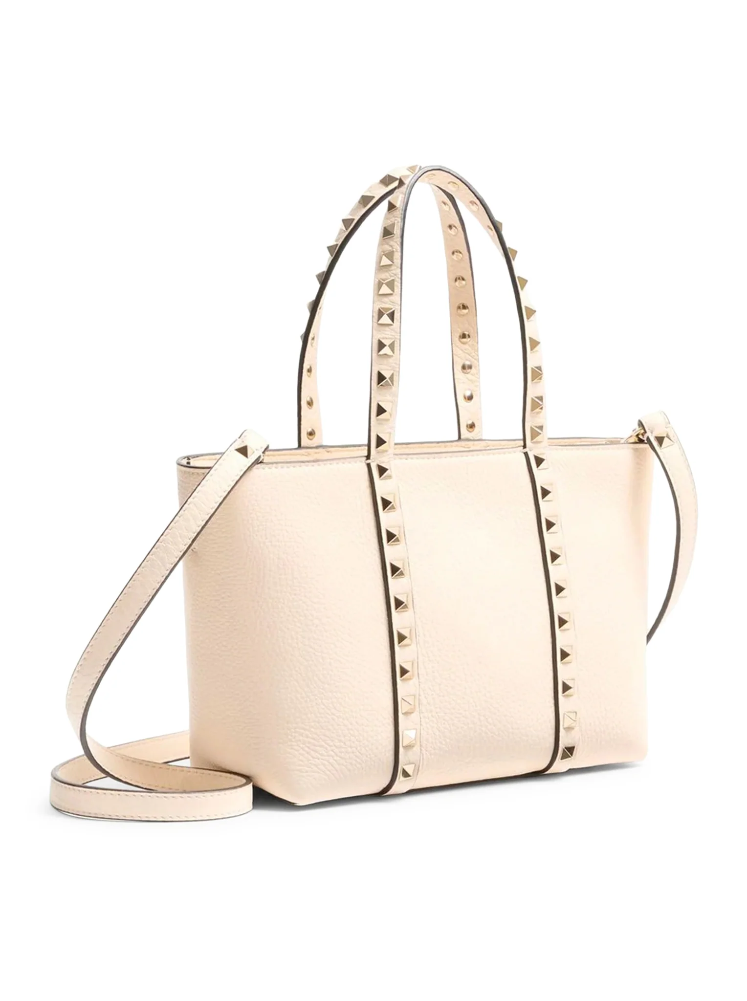 ROCKSTUD MINI TOTE IN HAMMERED LEATHER - Image 2