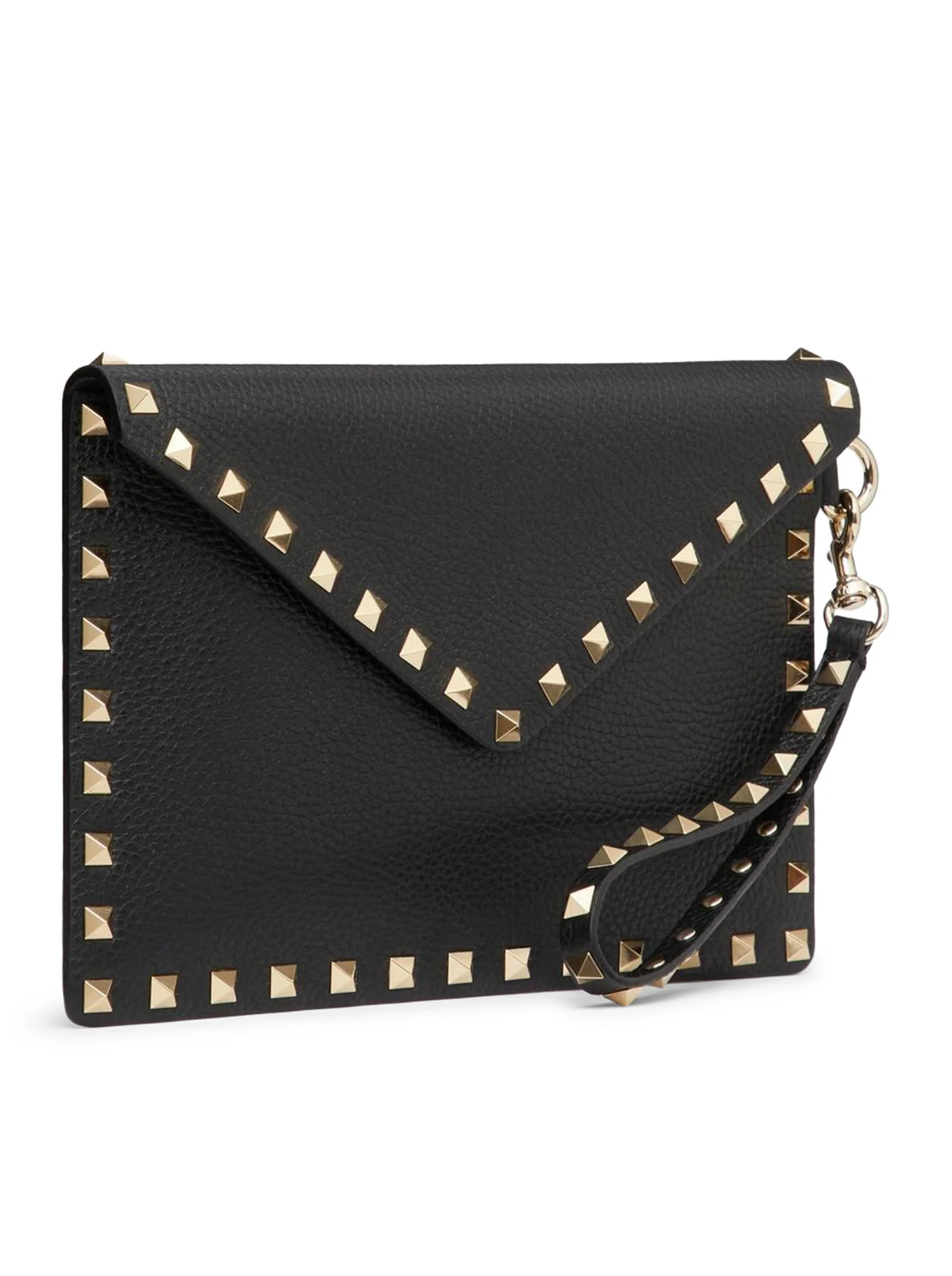 ROCKSTUD POUCH IN GARNET CALFSKIN - Image 2