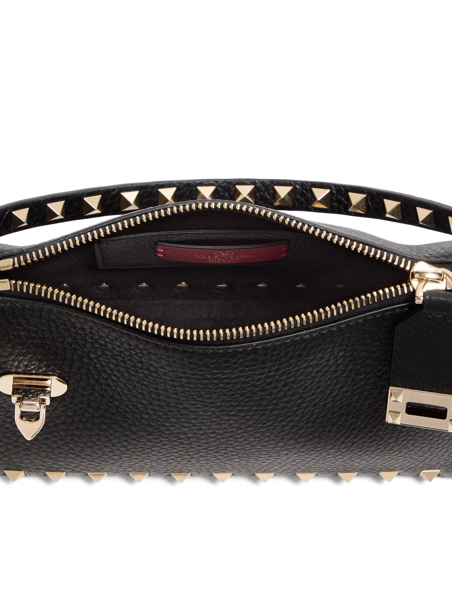 ROCKSTUD SMALL GARNET CALFSKIN CROSSBODY BAG - Image 6