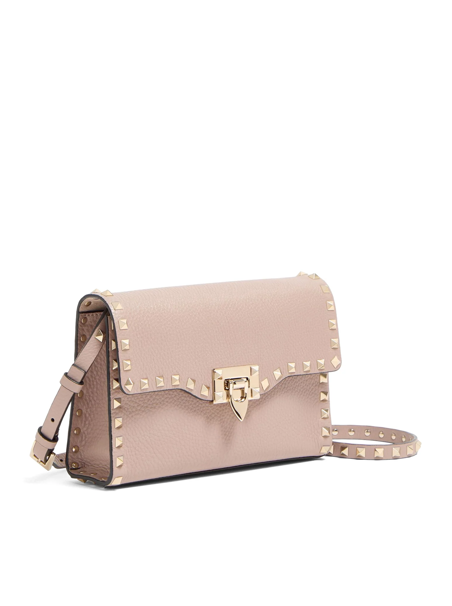 ROCKSTUD SMALL GARNET CALFSKIN CROSSBODY BAG - Image 3