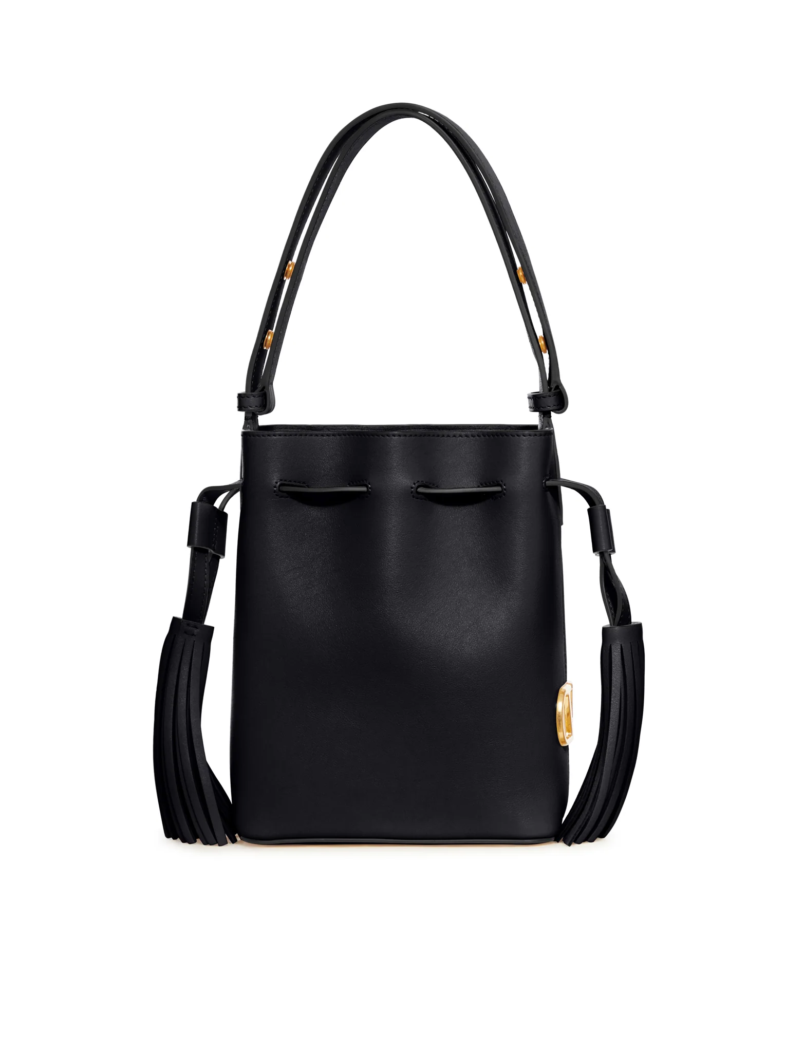 SMALL LEATHER BUCKET BAG - Image 3