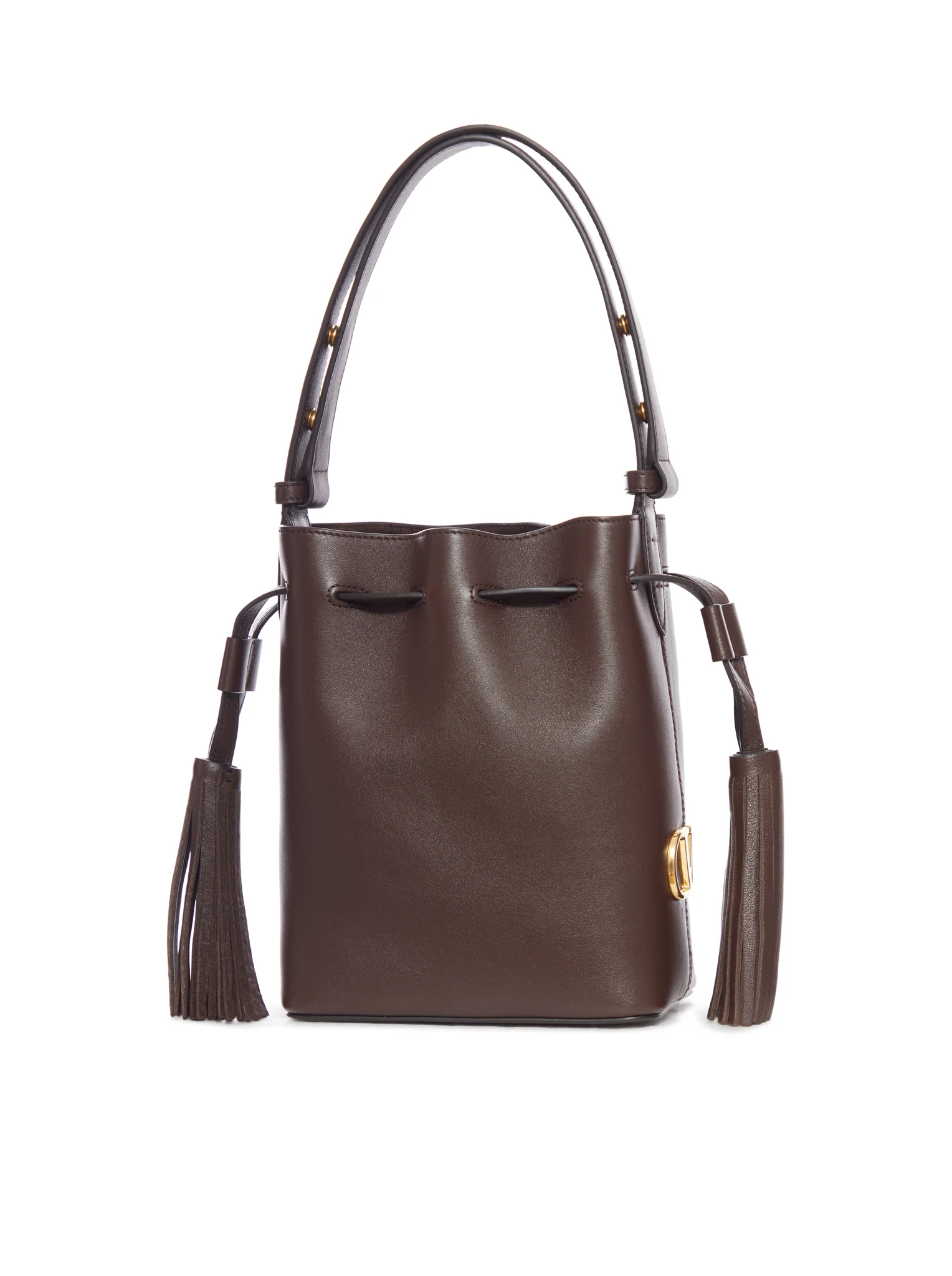 SMALL LEATHER BUCKET BAG - Image 3