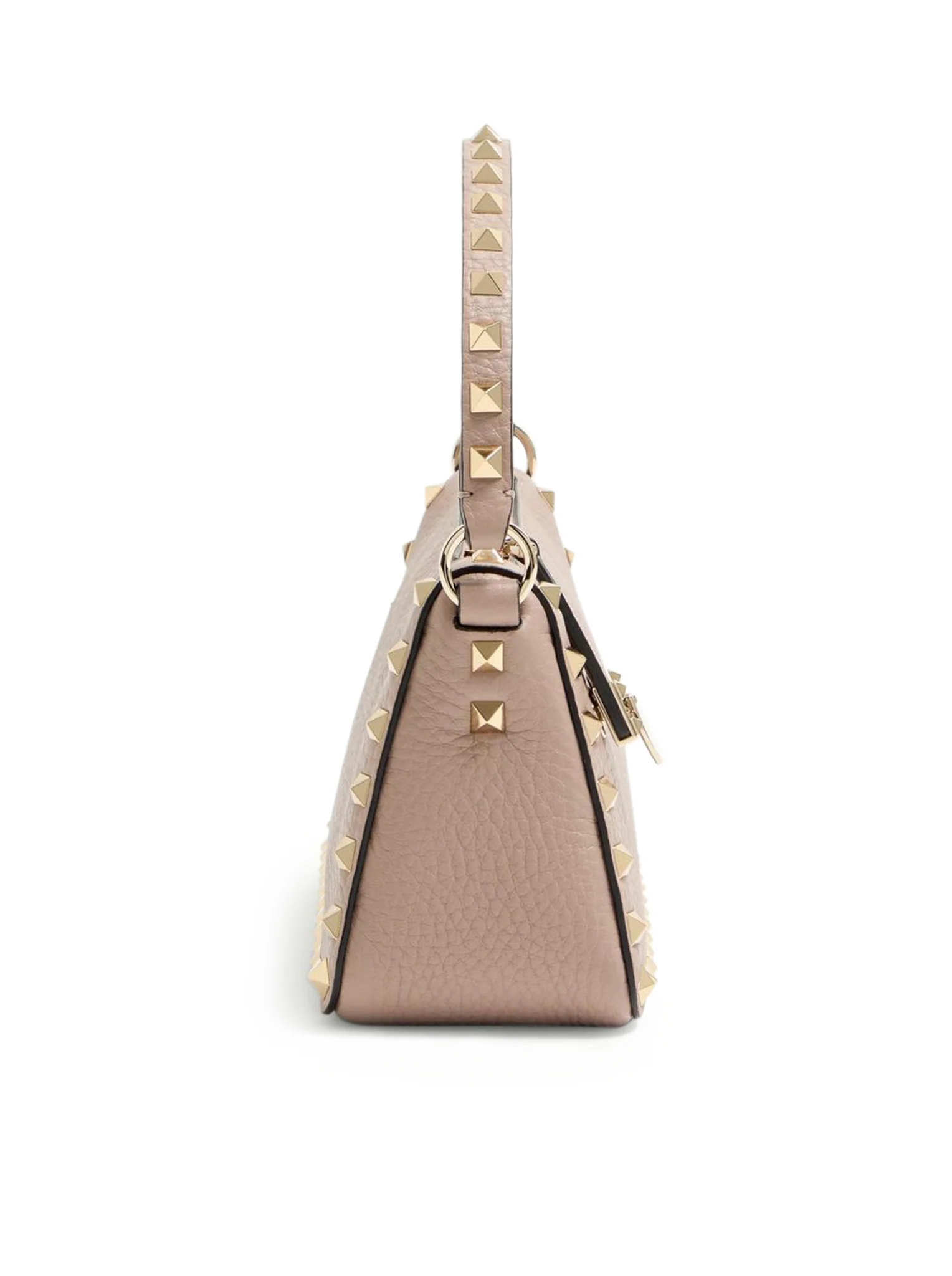 SMALL ROCKSTUD SHOULDER BAG IN GARNET CALFSKIN - Image 4