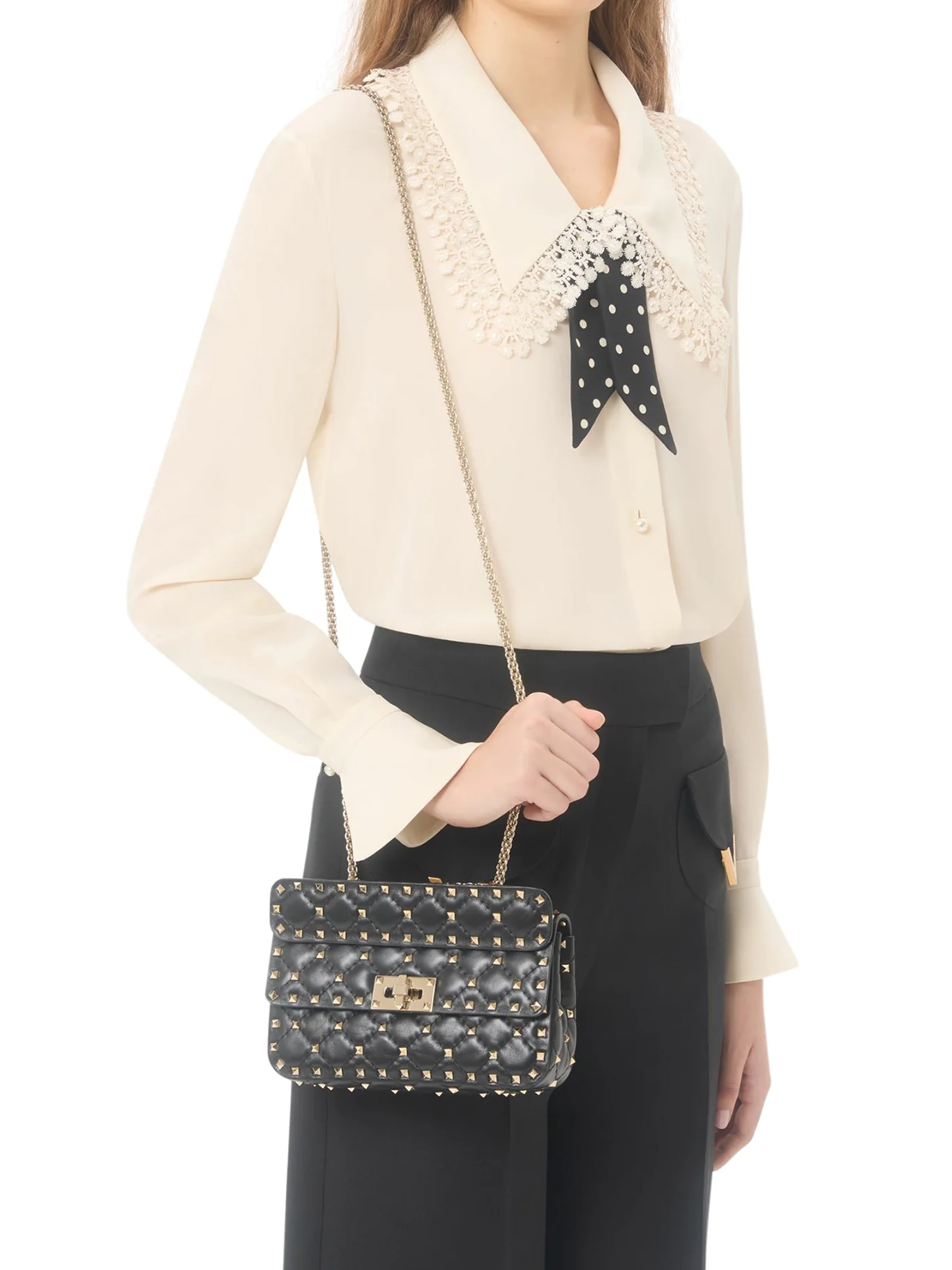 SMALL ROCKSTUD SPIKE NAPPA BAG - Image 2