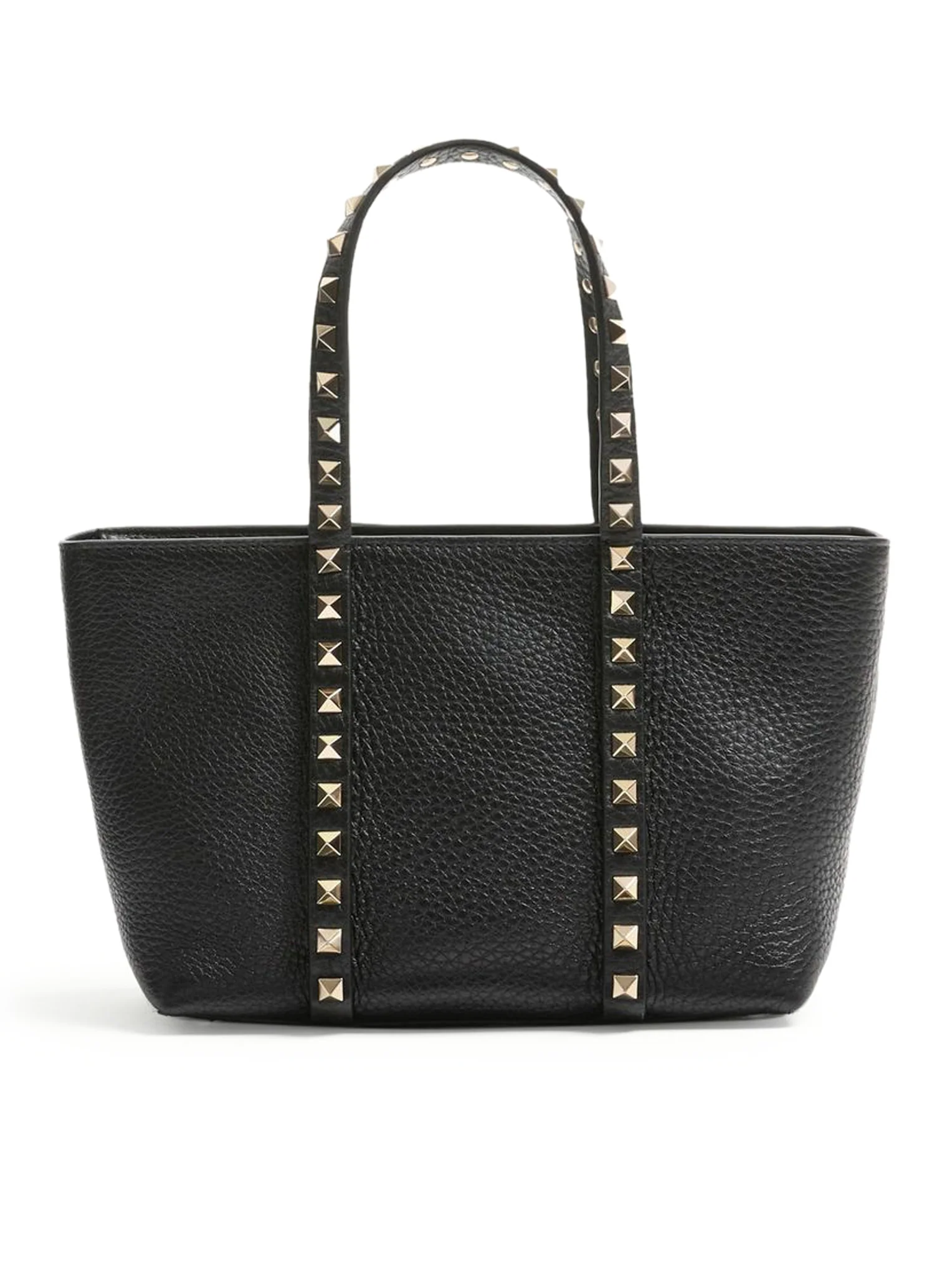 VALENTINO GARAVANI ROCKSTUD SMALL GARNET CALFSKIN SHOPPING BAG - Image 4