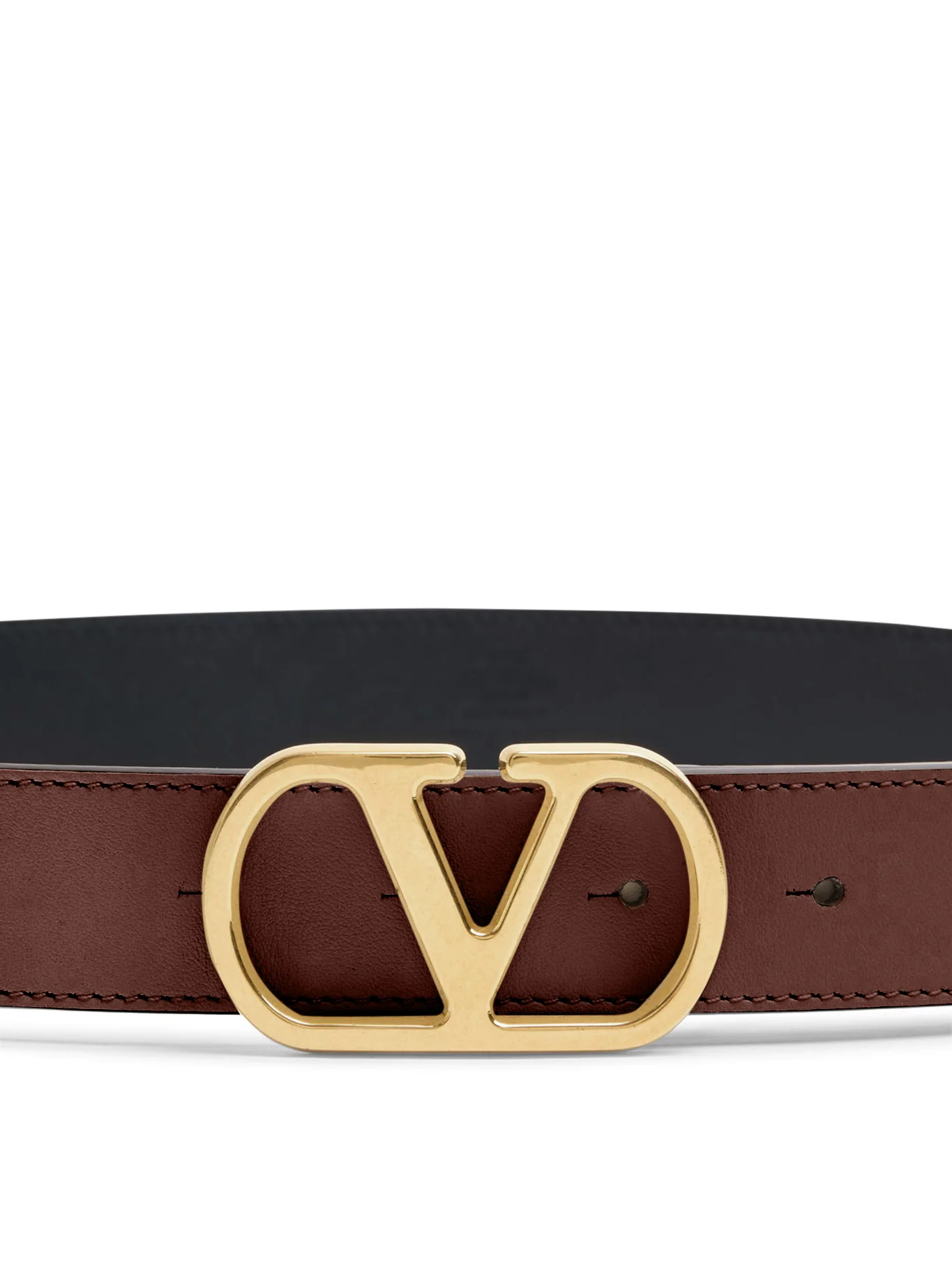 VLOGO SIGNATURE BELT IN GLOSSY CALFSKIN 30MM - Image 3