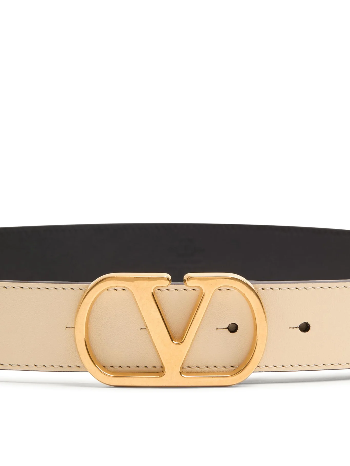 VLOGO SIGNATURE BELT IN GLOSSY CALFSKIN 30MM - Image 3