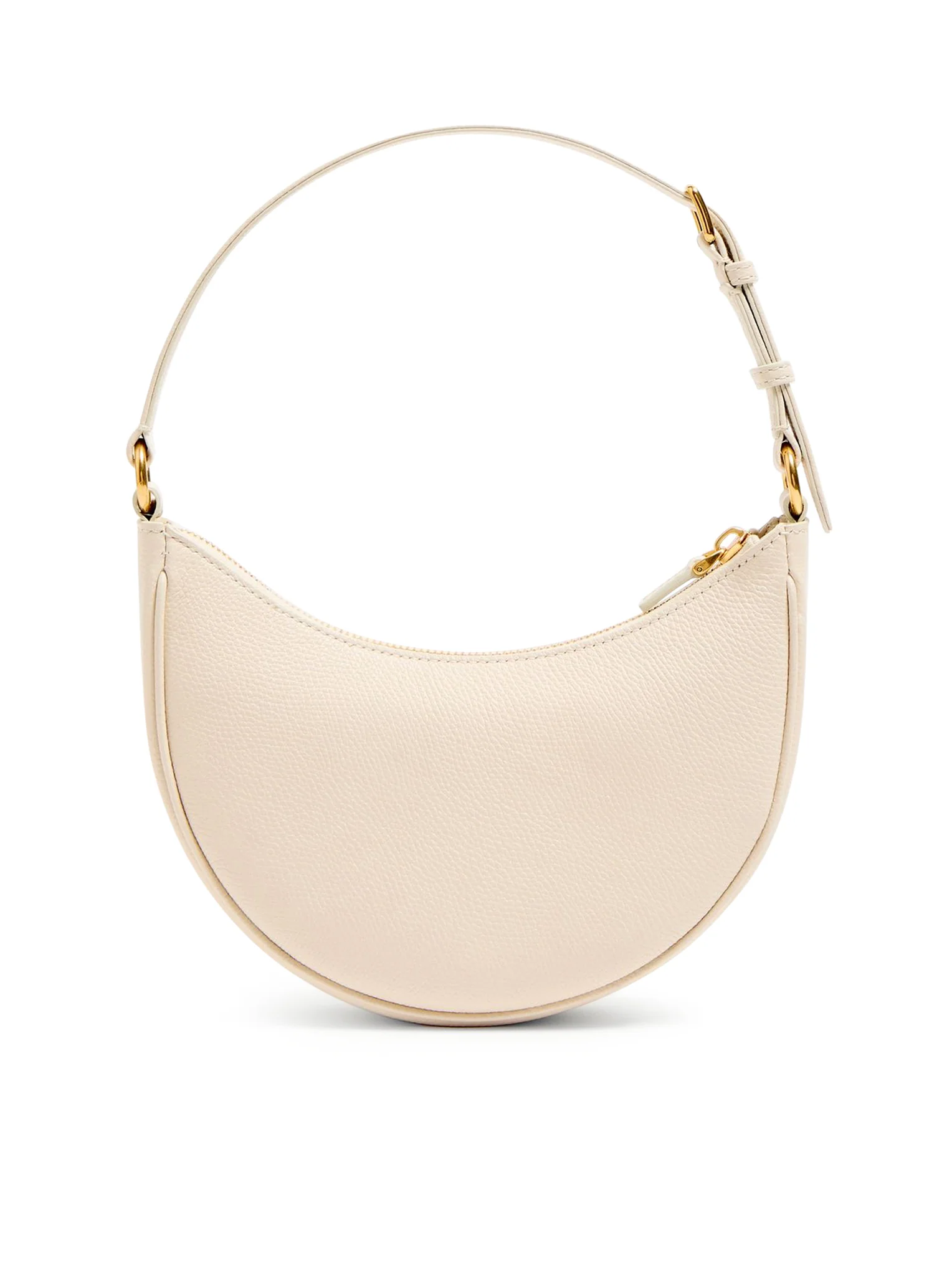 VLOGO SIGNATURE MINI HOBO BAG IN WHITE GARNET CALFSKIN - Image 3