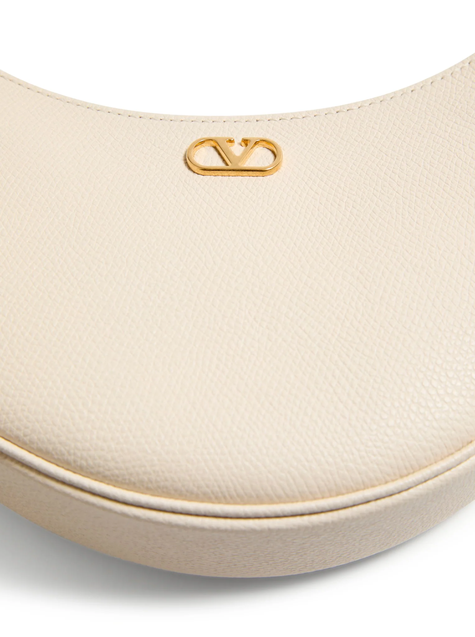 VLOGO SIGNATURE MINI HOBO BAG IN WHITE GARNET CALFSKIN - Image 5