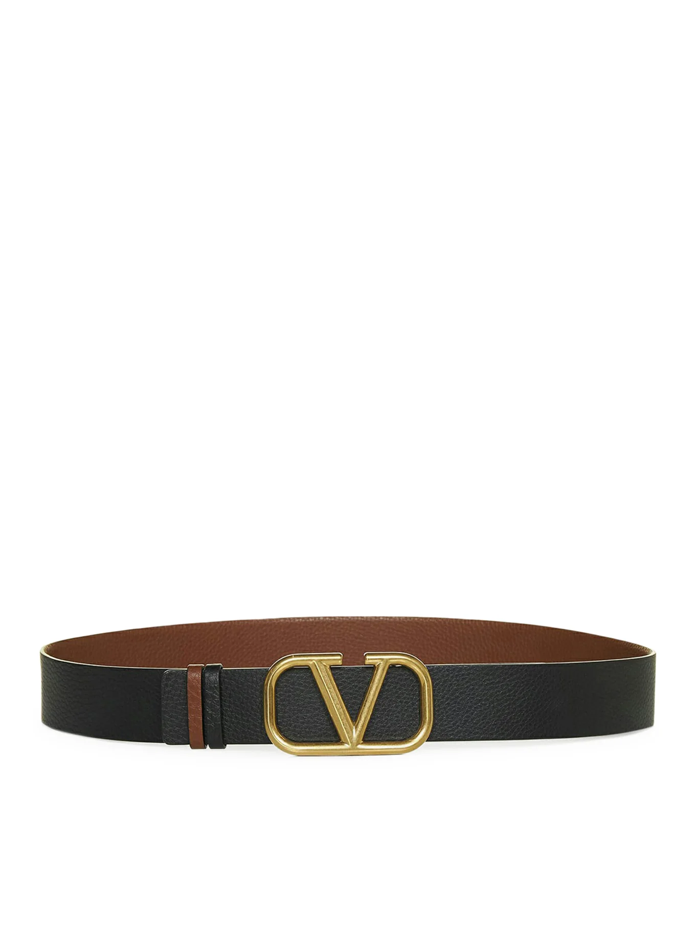 VLOGO SIGNATURE REVERSIBLE BELT IN MOOSE PRINT CALFSKIN 40 MM - Image 2