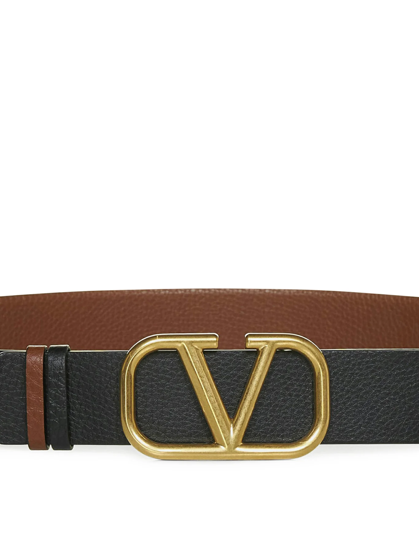 VLOGO SIGNATURE REVERSIBLE BELT IN MOOSE PRINT CALFSKIN 40 MM - Image 4
