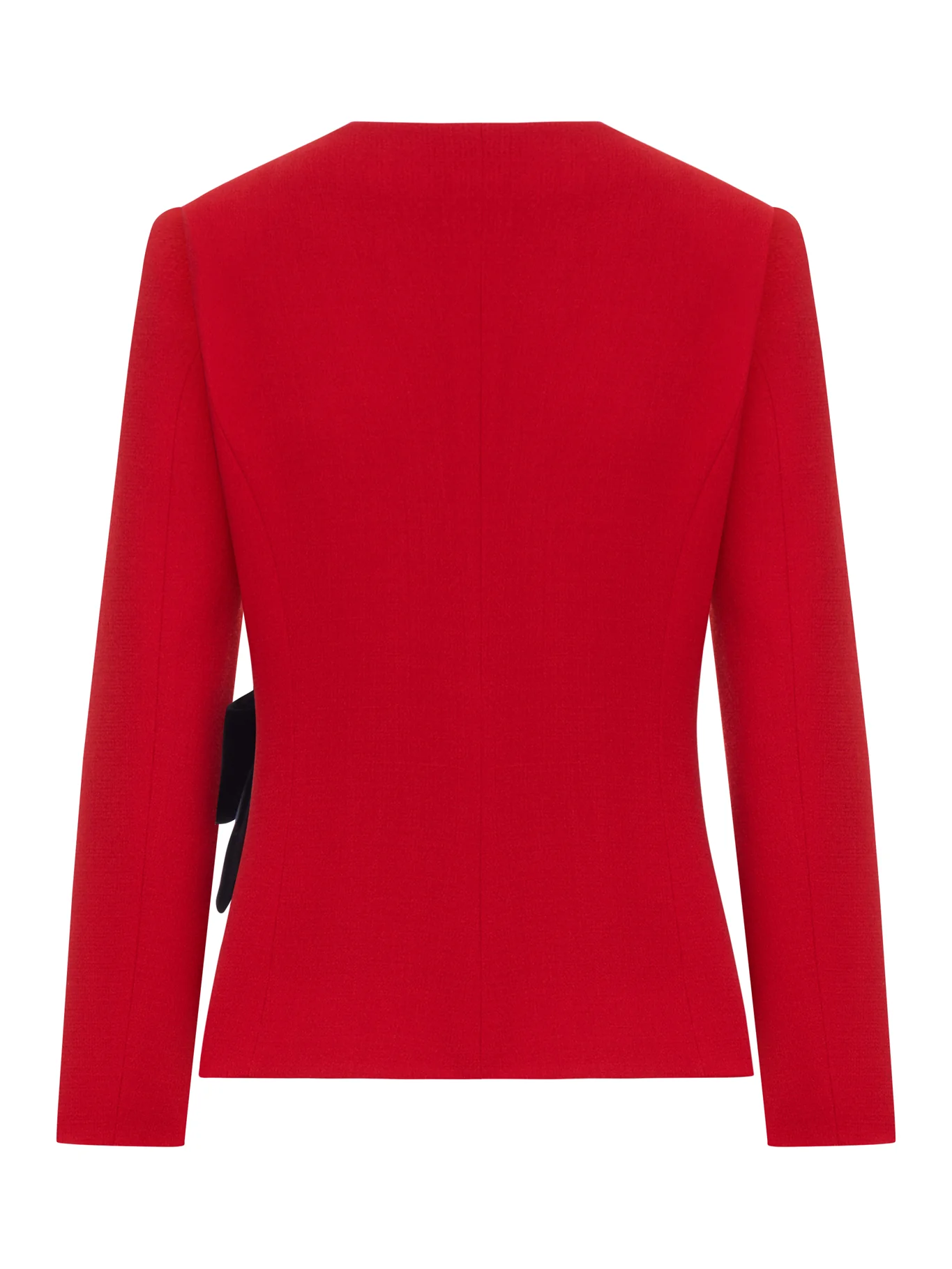 WOOL CREPE JACKET WITH APPLIED BOW - Image 2