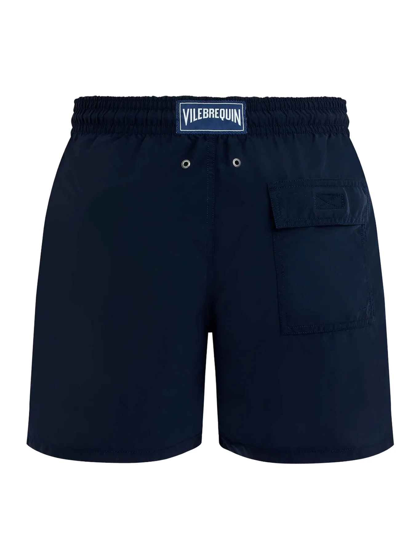 SINGLE COLOR SWIMSUIT WITH ENGRAVED LOGO - Image 2