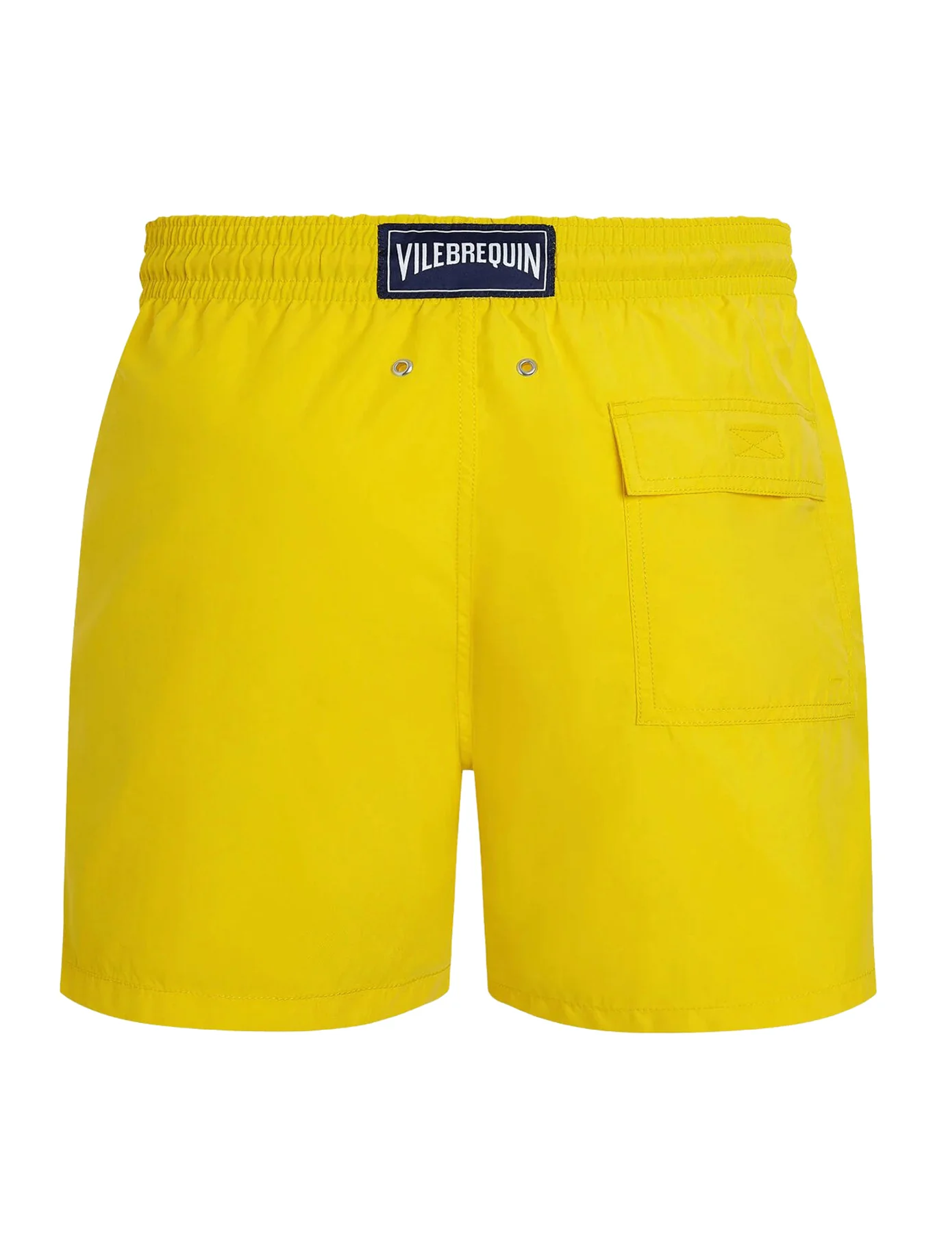 SINGLE COLOR SWIMSUIT WITH ENGRAVED LOGO - Image 2