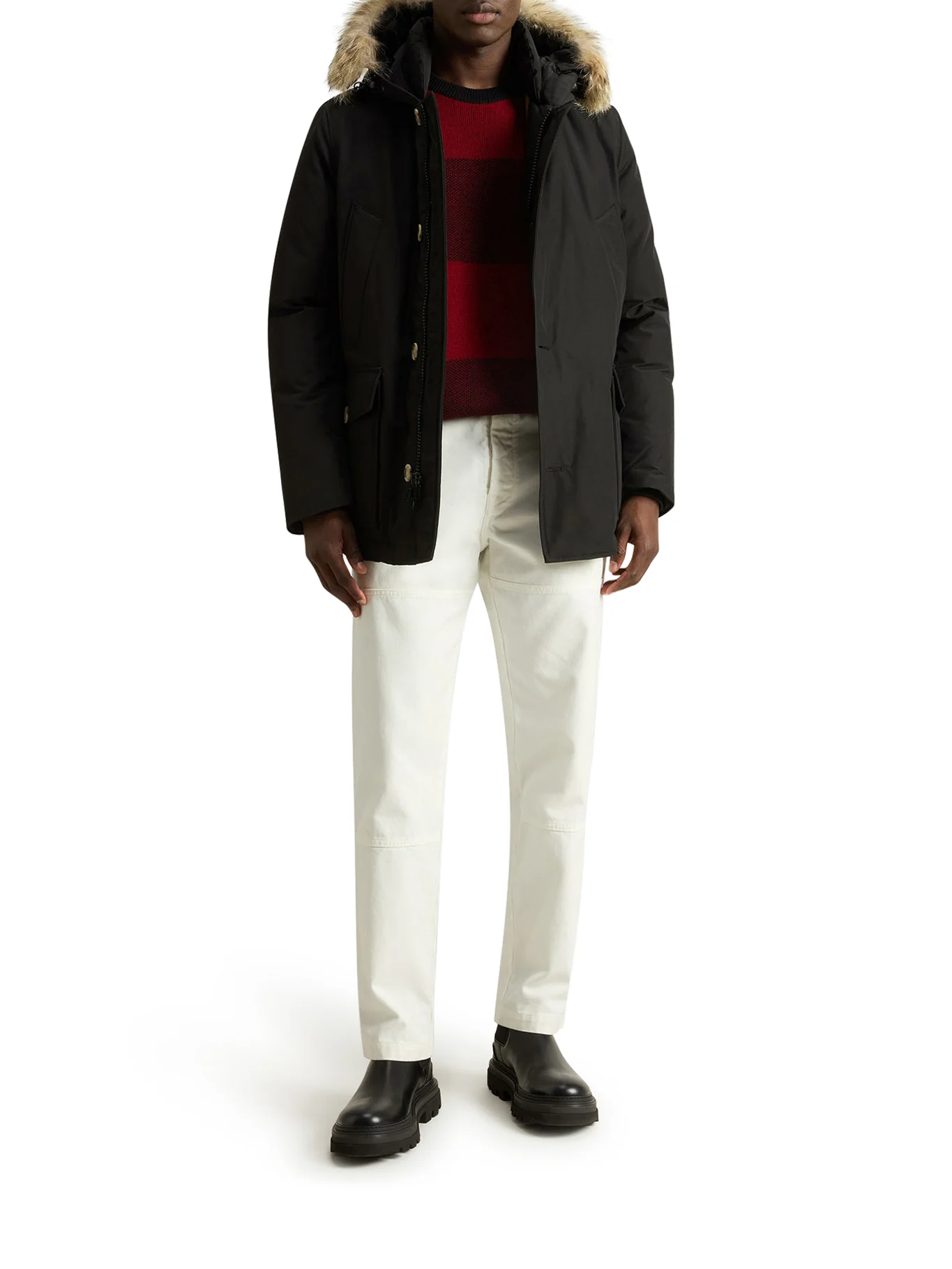 ARCTIC ANORAK IN RAMAR CLOTH WITH REMOVABLE FUR - Image 2