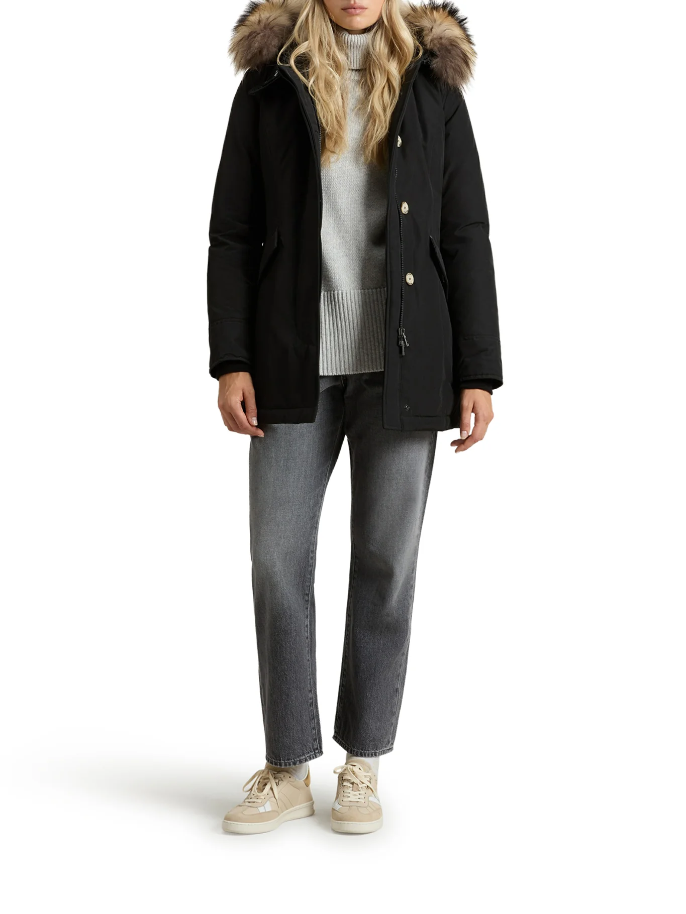 ARCTIC PARKA IN RAMAR CLOTH WITH REMOVABLE FUR - Image 2