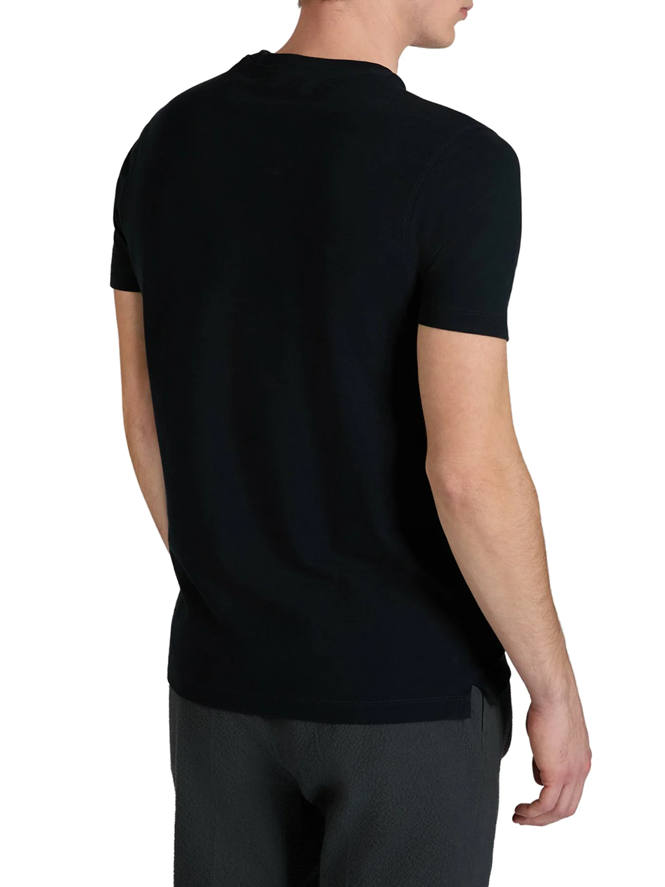 SLIM FIT CREW NECK T-SHIRT IN ICECOTTON - Image 3
