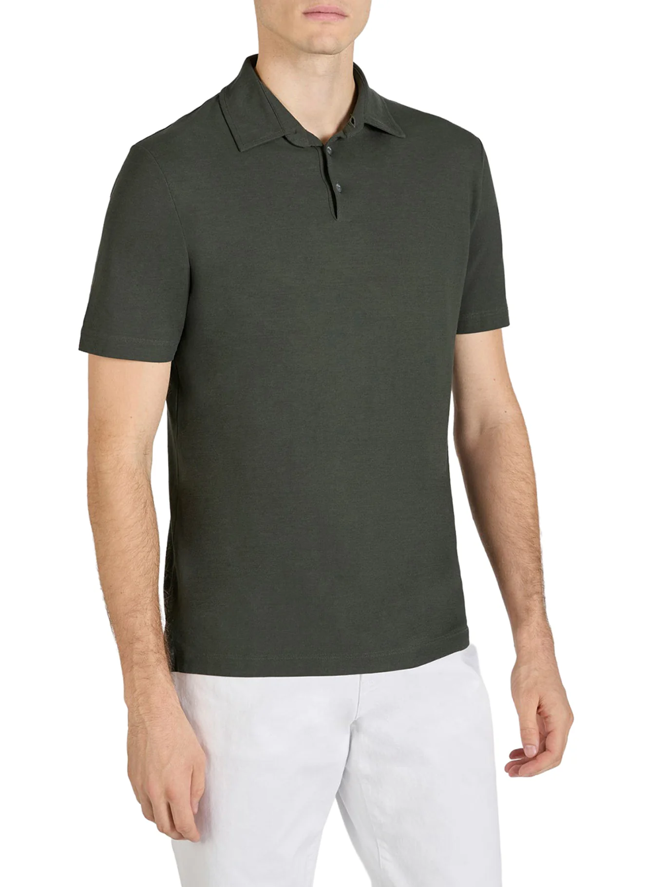 SLIM FIT POLO IN ICE COTTON - Image 2