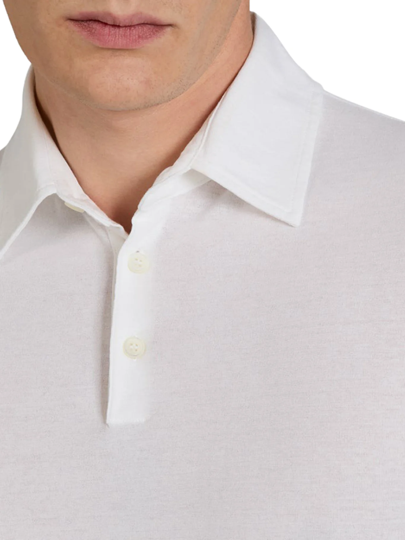 SLIM FIT POLO IN ICE COTTON - Image 4