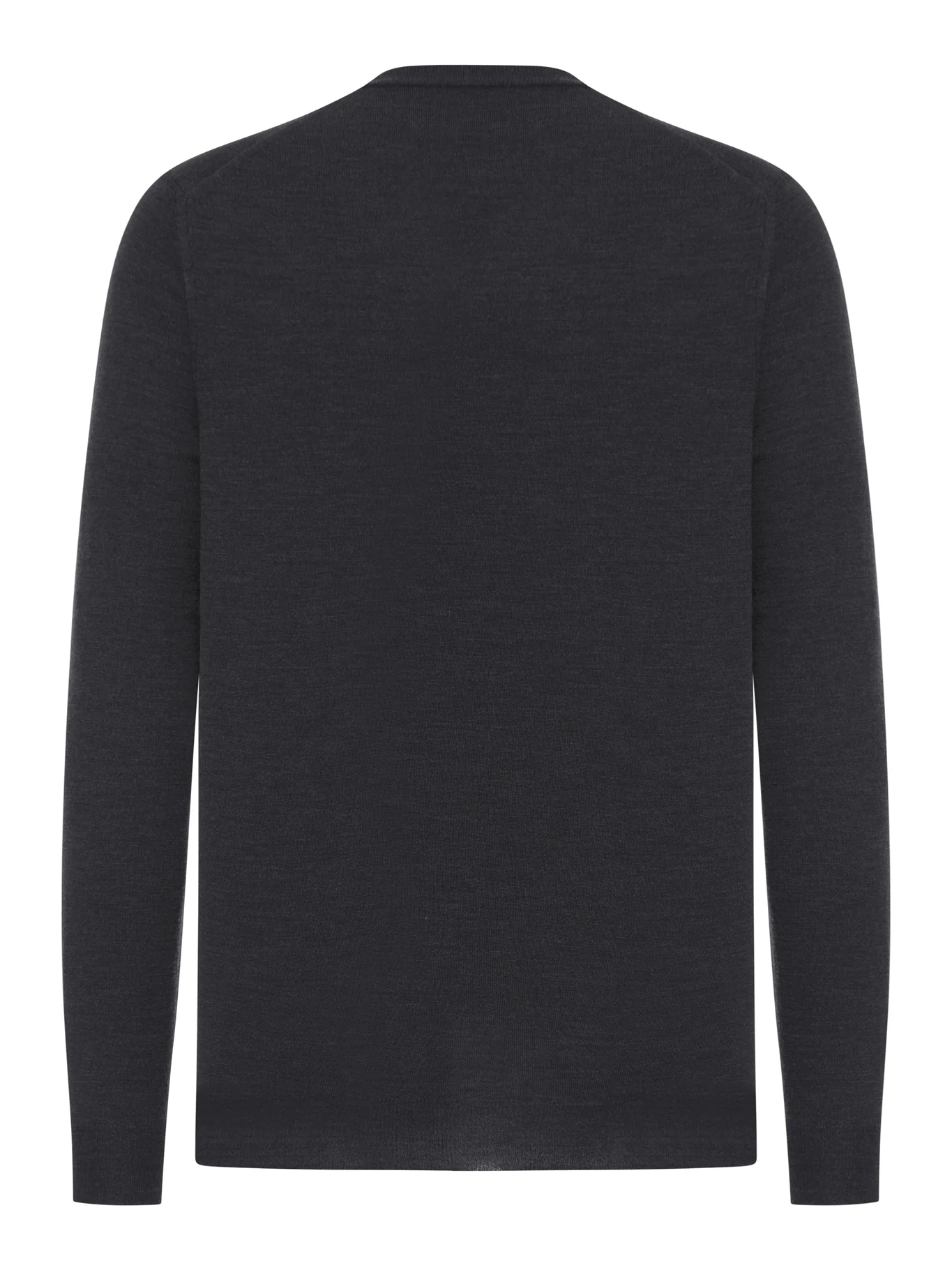 V-NECK SWEATER IN FINE COMBED WOOL - Image 2