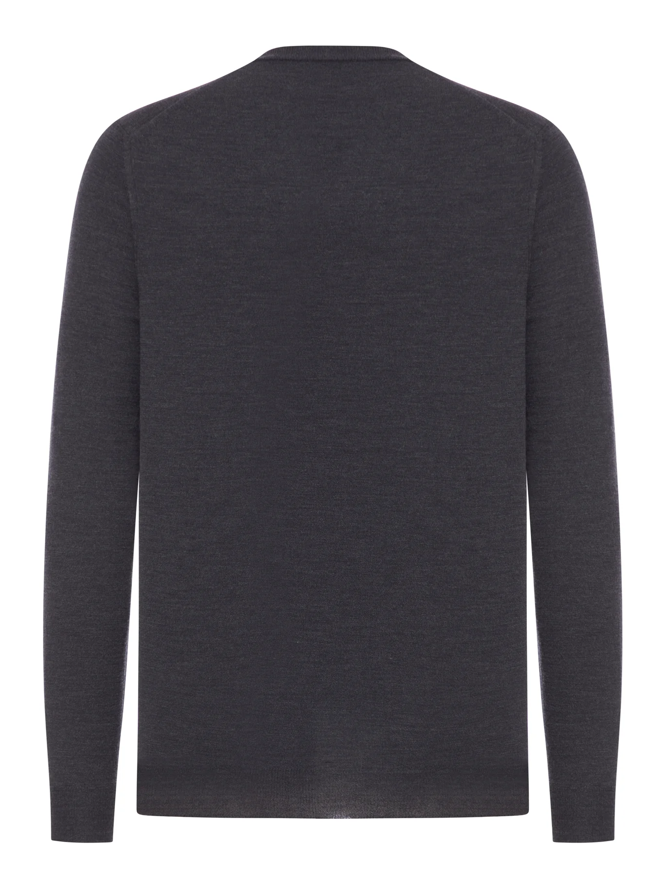 V-NECK SWEATER IN FINE COMBED WOOL - Image 2