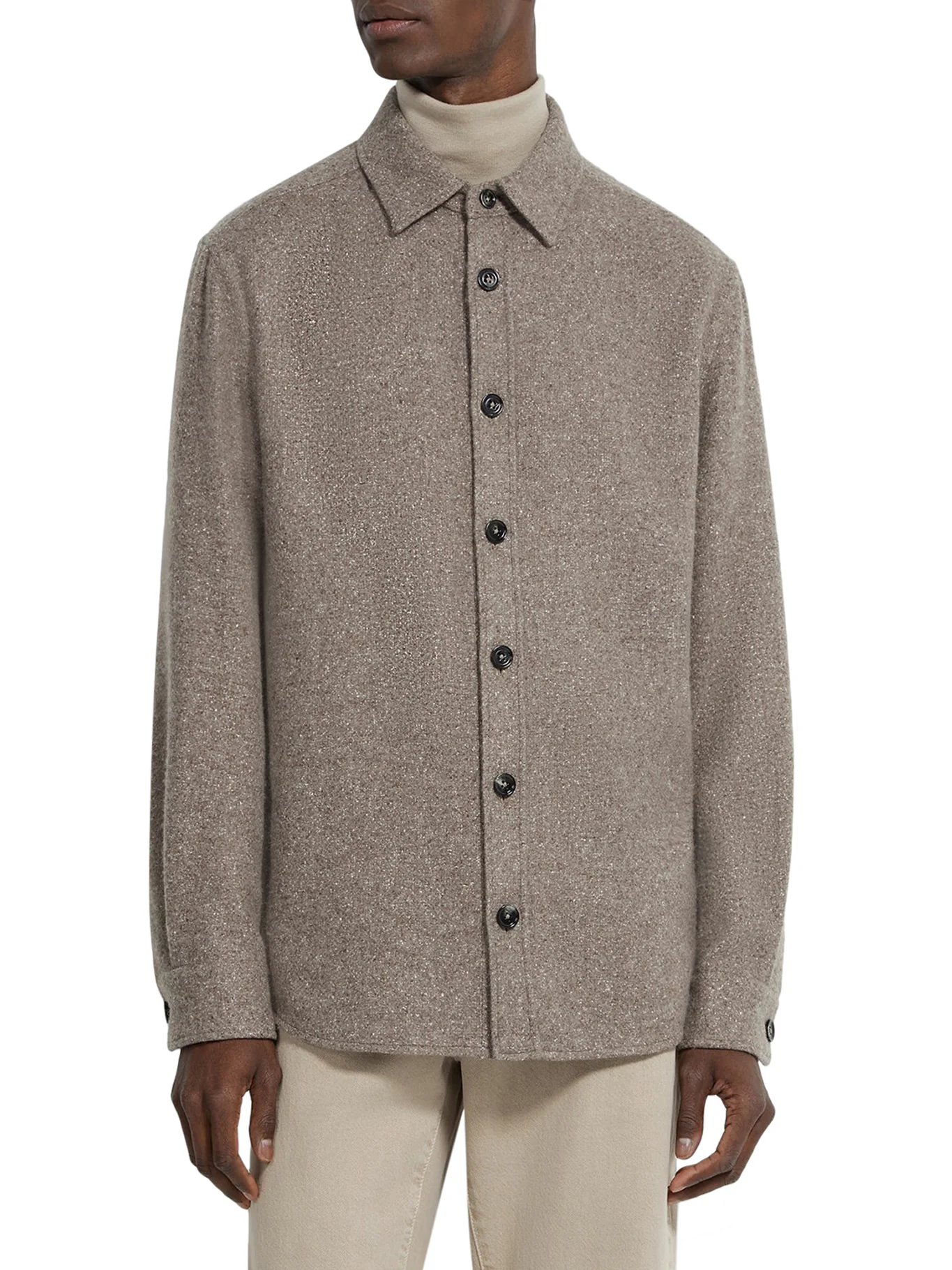 CASHMERE AND SILK OVERSHIRT - Image 3