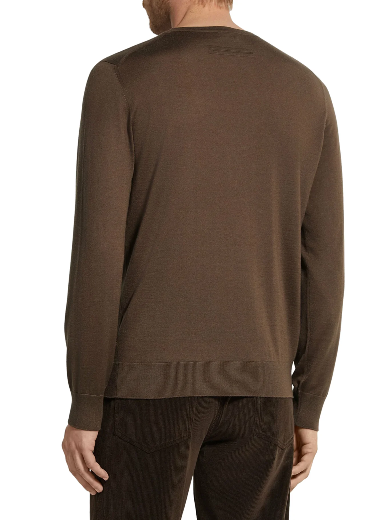 CREW NECK SWEATER IN CASHSETA MÉLANGE - Image 3