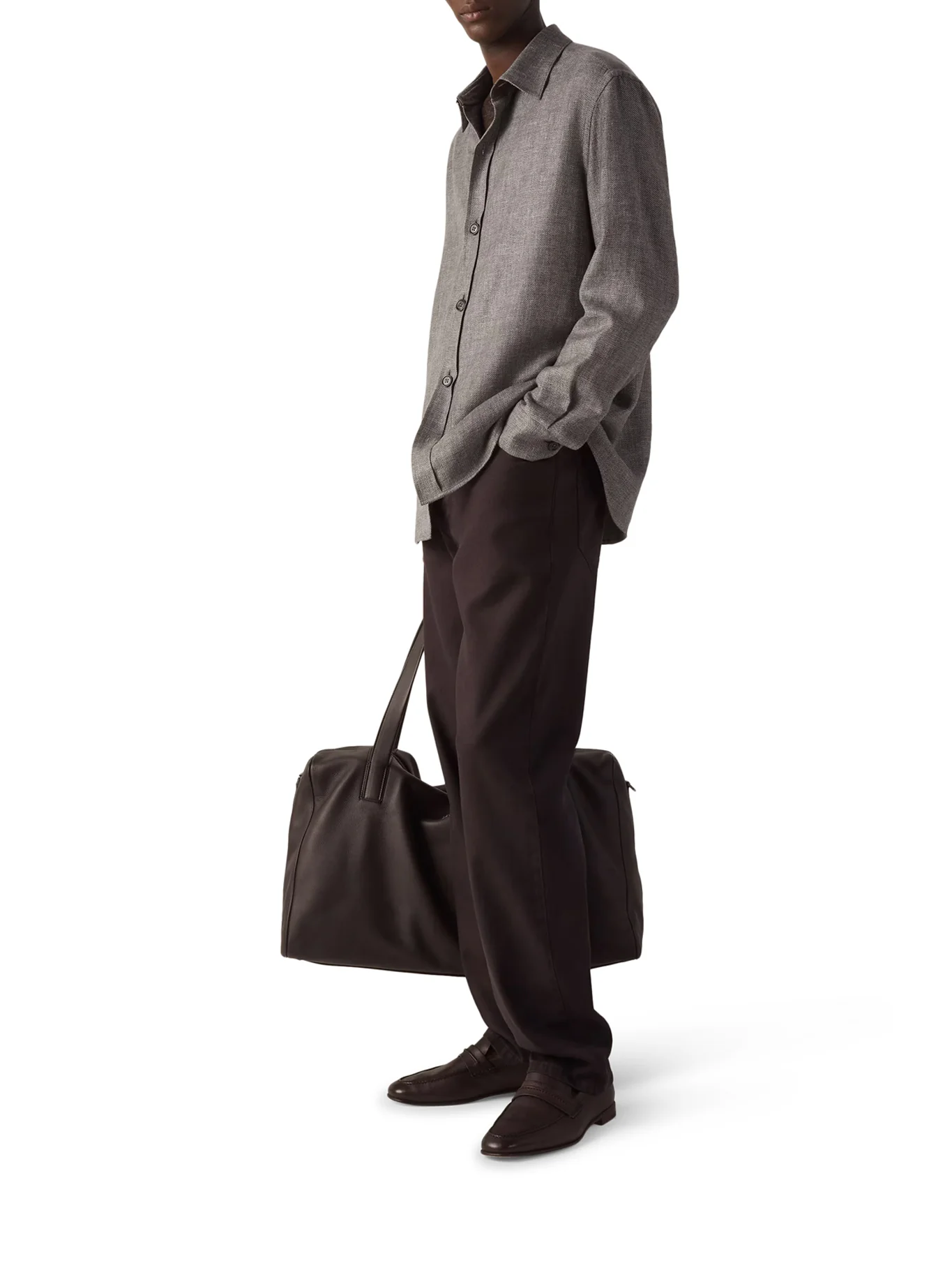 OVERSHIRT IN CASHMERE LINEN AND SILK - Image 2