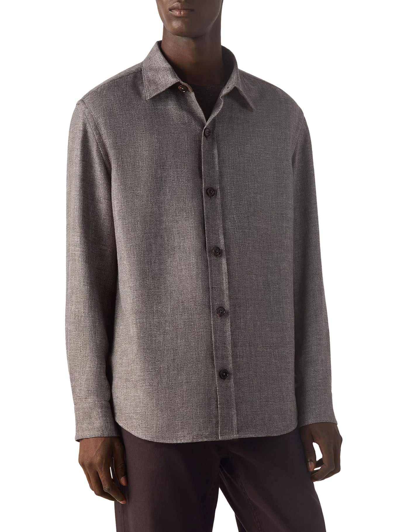 OVERSHIRT IN CASHMERE LINEN AND SILK - Image 3