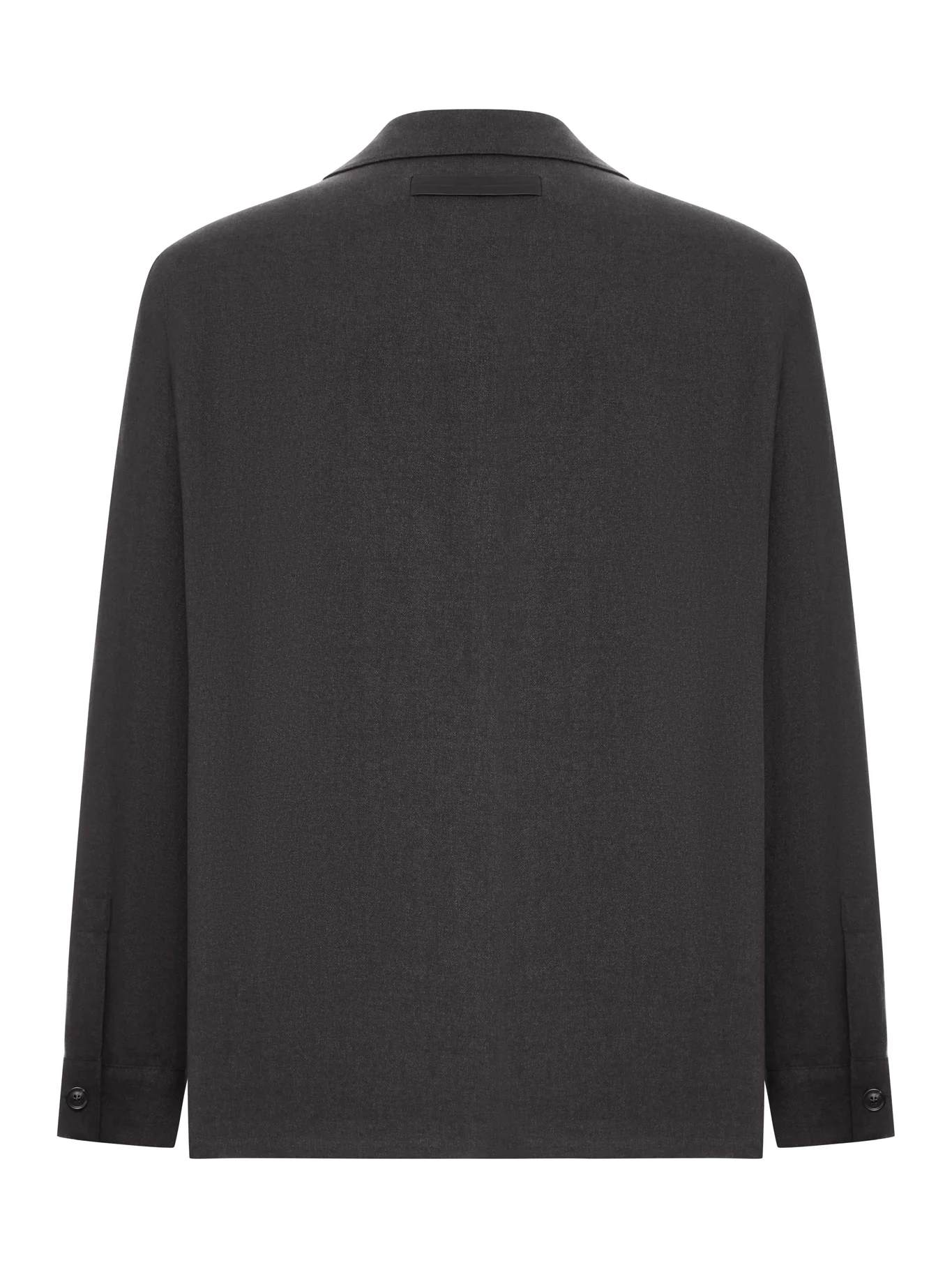 WOOL AND LINEN MIX JACKET WITH PATCHED POCKETS - Image 2