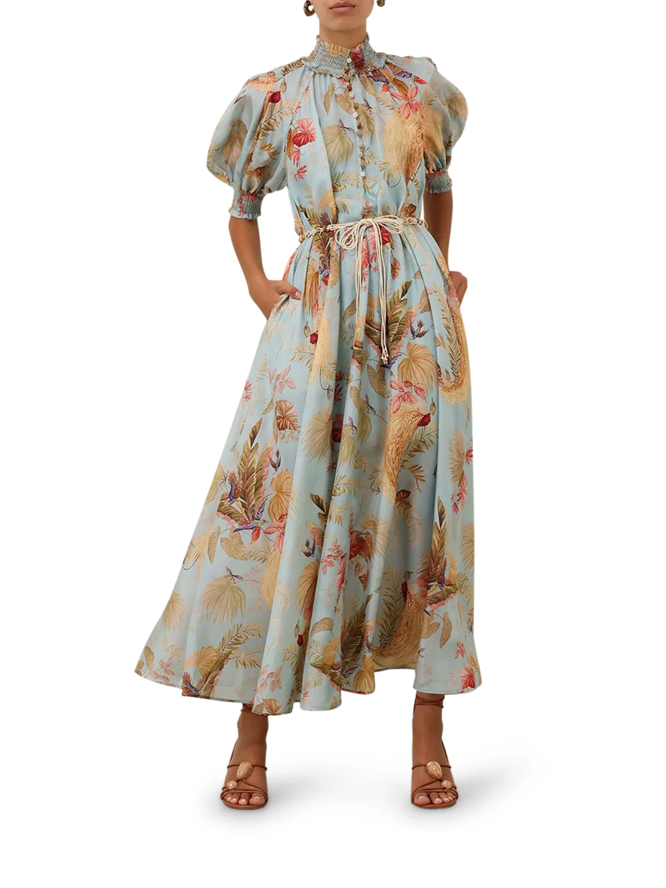 LONG DRESS WITH FLORAL PRINT - Image 2