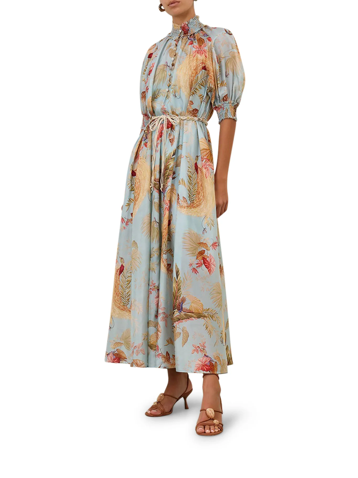 LONG DRESS WITH FLORAL PRINT - Image 4