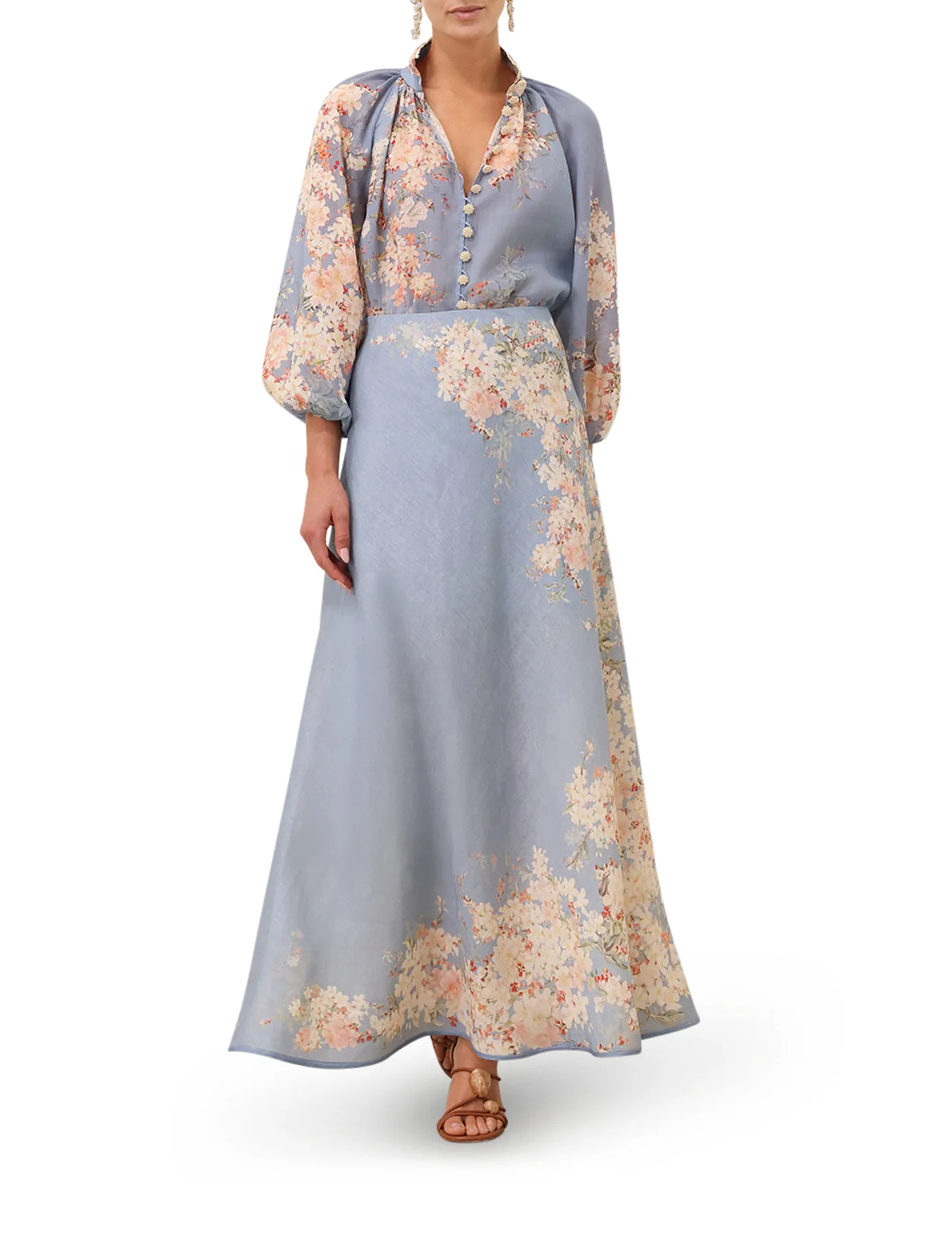 FLUID BLOUSE WITH JEWEL BUTTONS - Image 2
