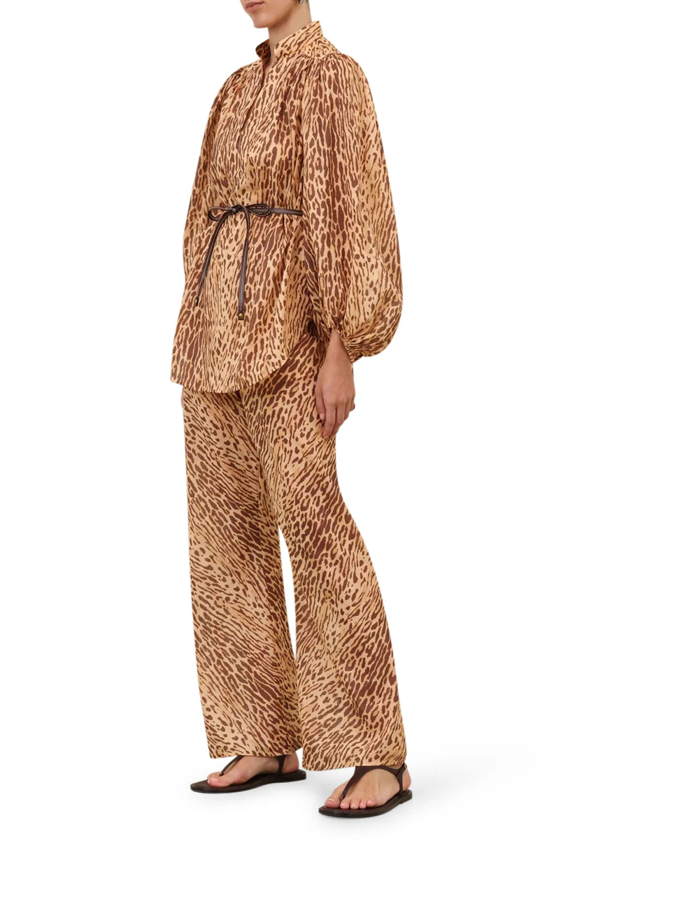 WIDE LEG PANTS WITH ANIMAL PRINT - Image 2