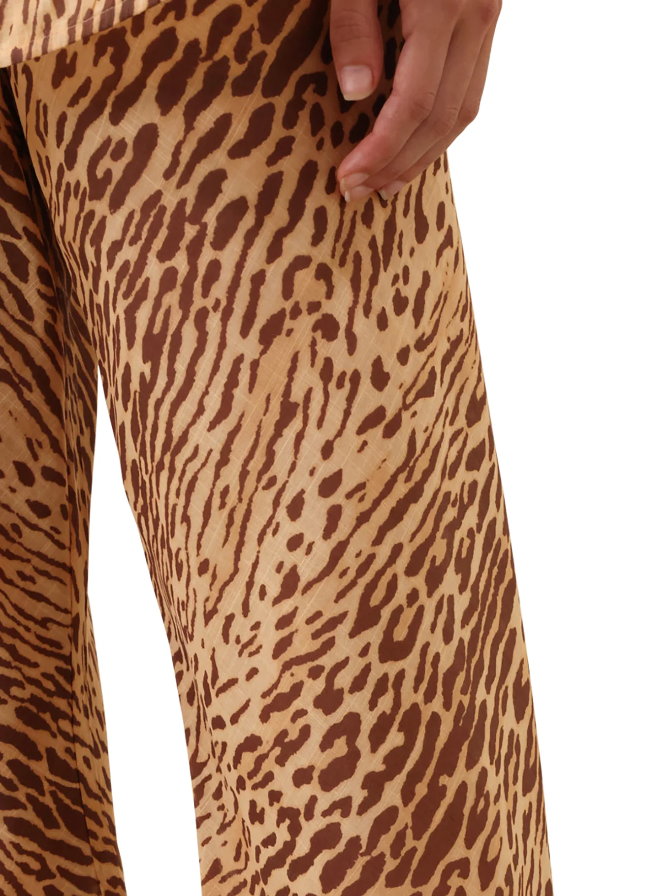 WIDE LEG PANTS WITH ANIMAL PRINT - Image 4
