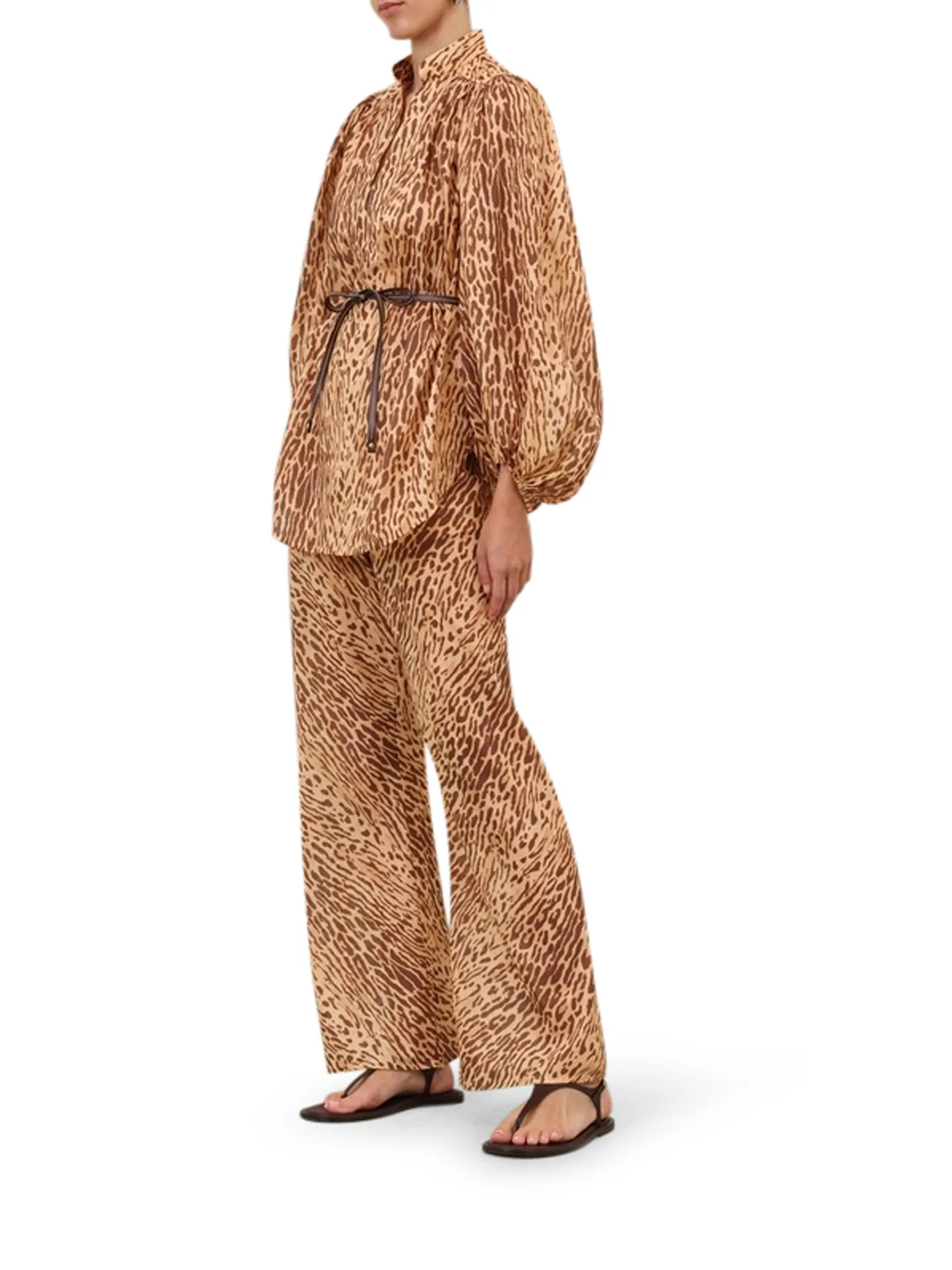 FLUID BLOUSE WITH ANIMAL PRINT - Image 2