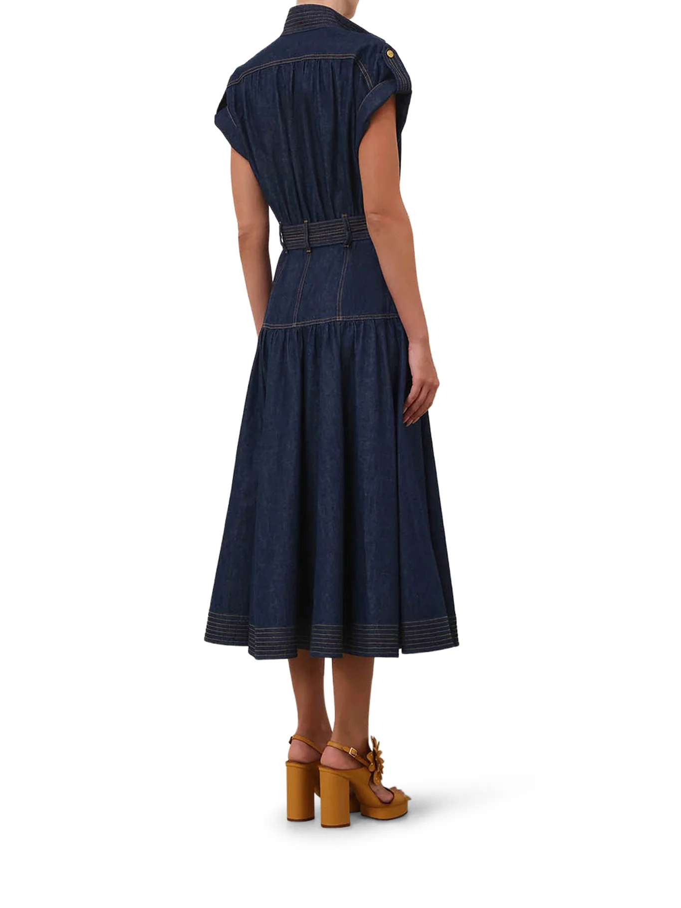 MIDI DENIM DRESS - Image 3